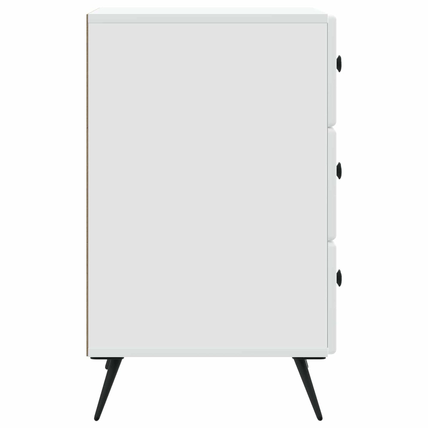 Bedside Cabinet White 43 x 41 x 66.5 cm Engineered Wood