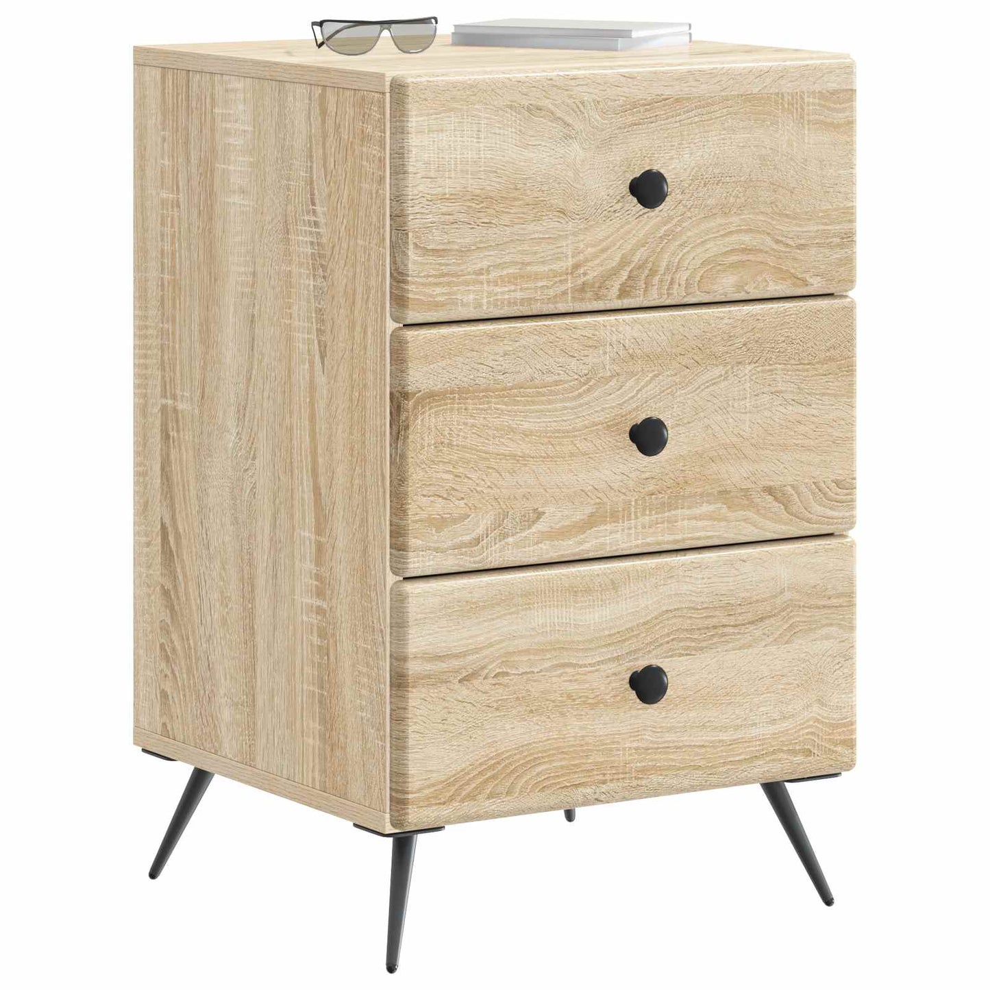 Bedside Cabinet Sonoma Oak 43 x 41 x 66.5 cm Engineered Wood