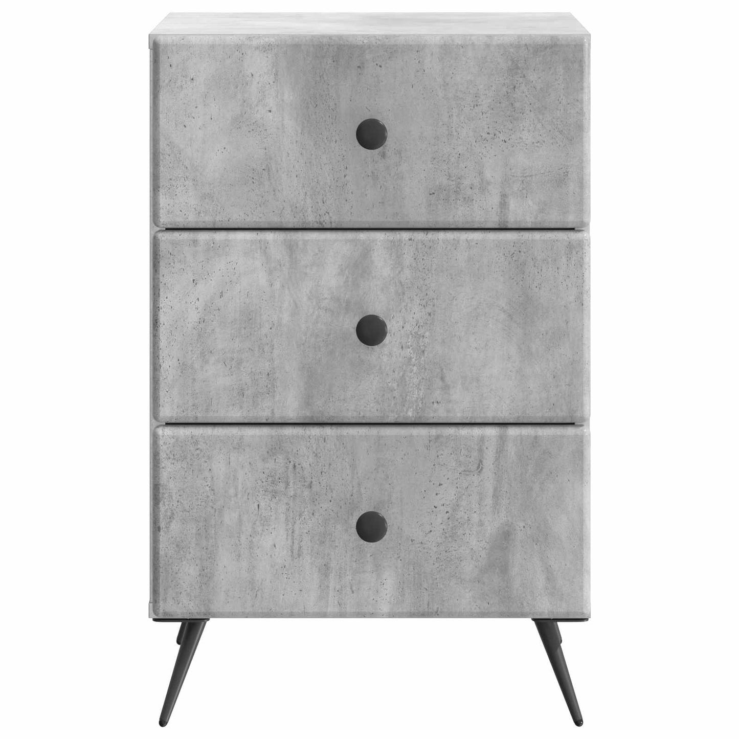 Bedside Cabinet Concrete Grey 43 x 41 x 66.5 cm Engineered Wood