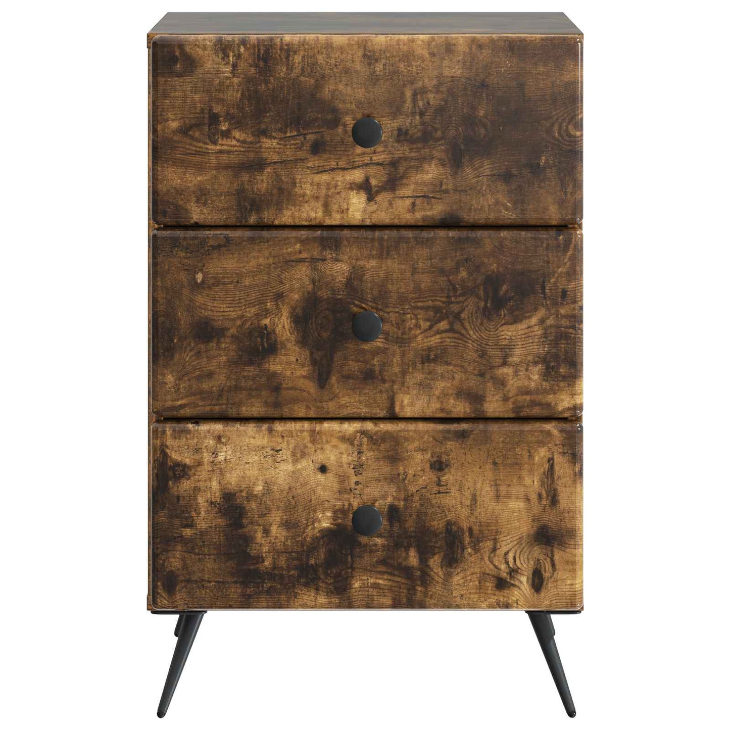 Bedside Cabinet Smoked Oak 43 x 41 x 66.5 cm Engineered Wood