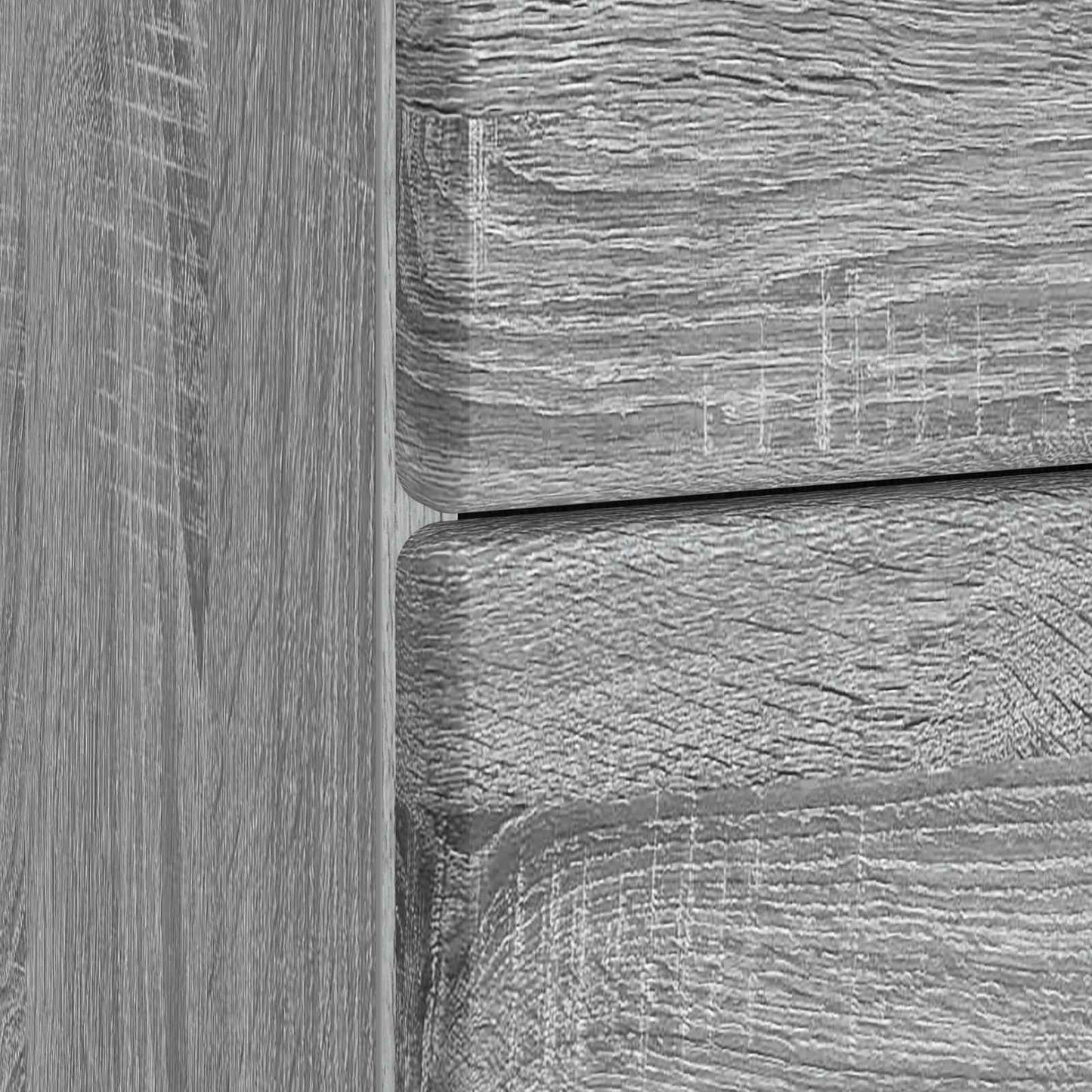 Bedside Cabinet Grey Sonoma 43 x 41 x 66.5 cm Engineered Wood