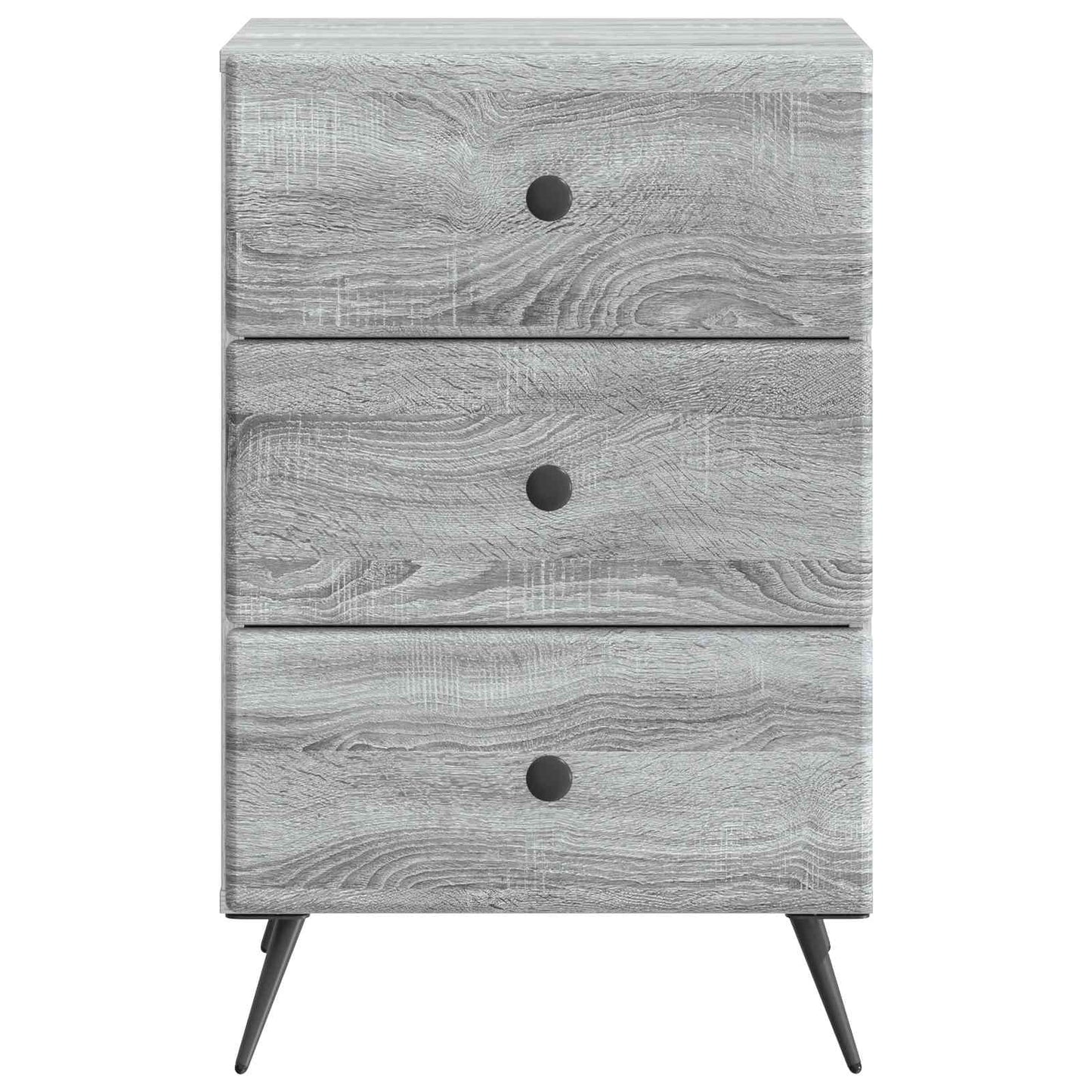 Bedside Cabinet Grey Sonoma 43 x 41 x 66.5 cm Engineered Wood