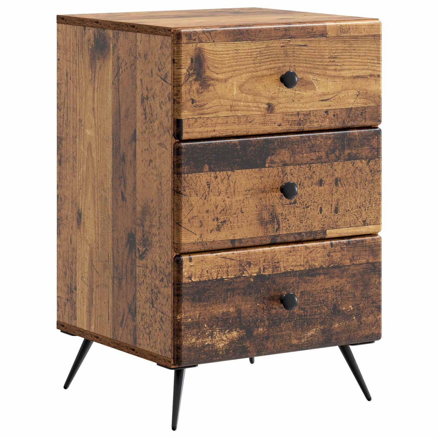 Bedside Cabinet Old Wood 43 x 41 x 66.5 cm Engineered Wood