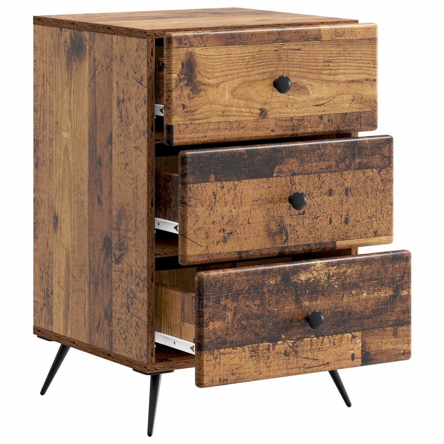 Bedside Cabinet Old Wood 43 x 41 x 66.5 cm Engineered Wood