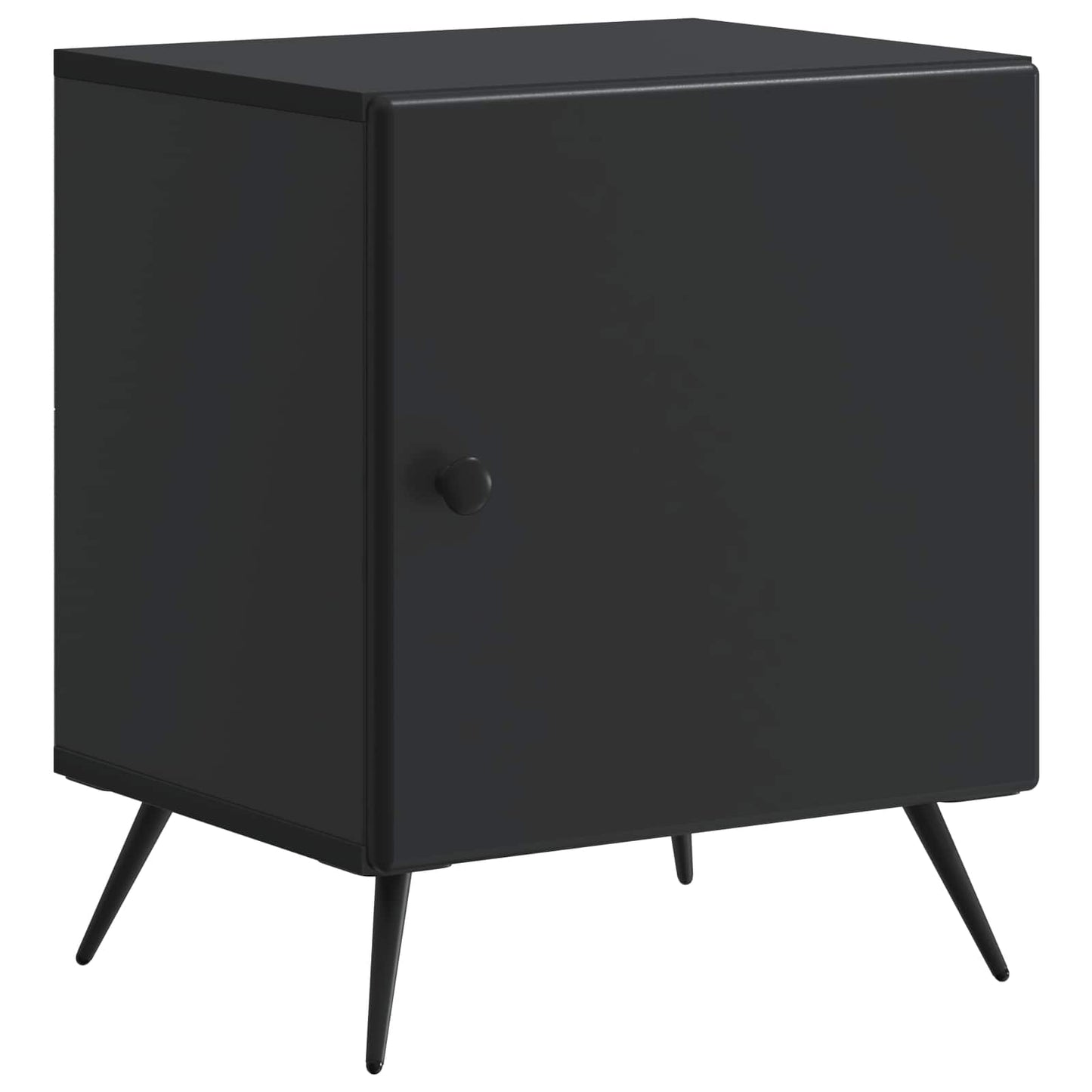 Bedside Cabinet Black 43 x 34.5 x 50 cm Engineered Wood