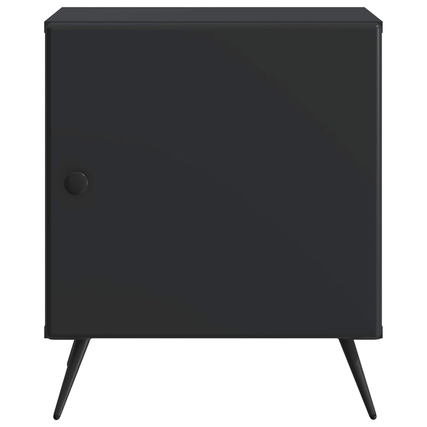 Bedside Cabinet Black 43 x 34.5 x 50 cm Engineered Wood