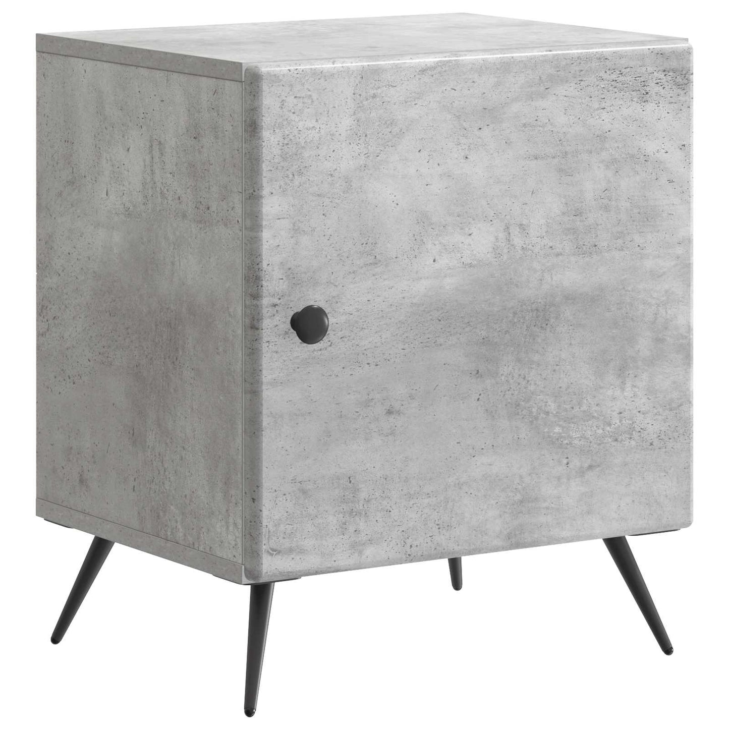 Bedside Cabinet Concrete Grey 43 x 34.5 x 50 cm Engineered Wood