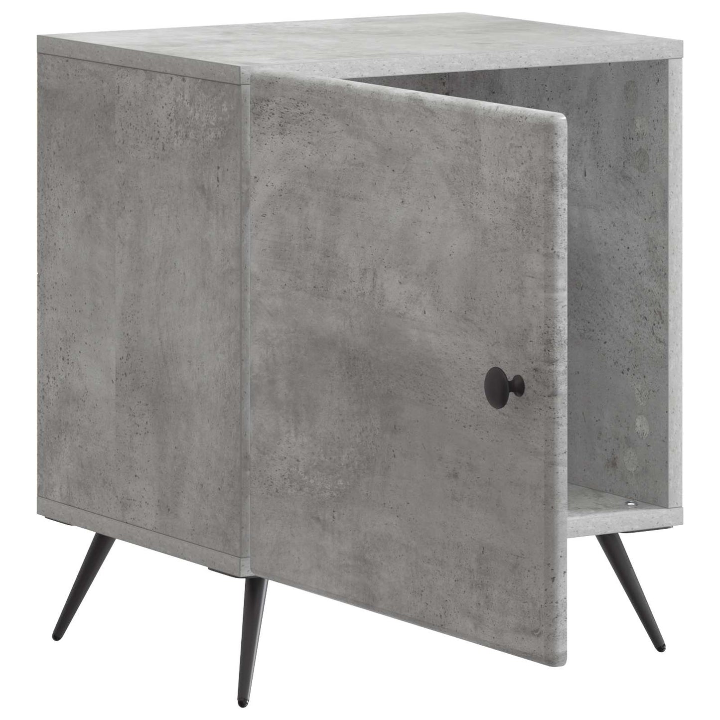 Bedside Cabinet 2 pcs Concrete Grey 43 x 34.5 x 50 cm