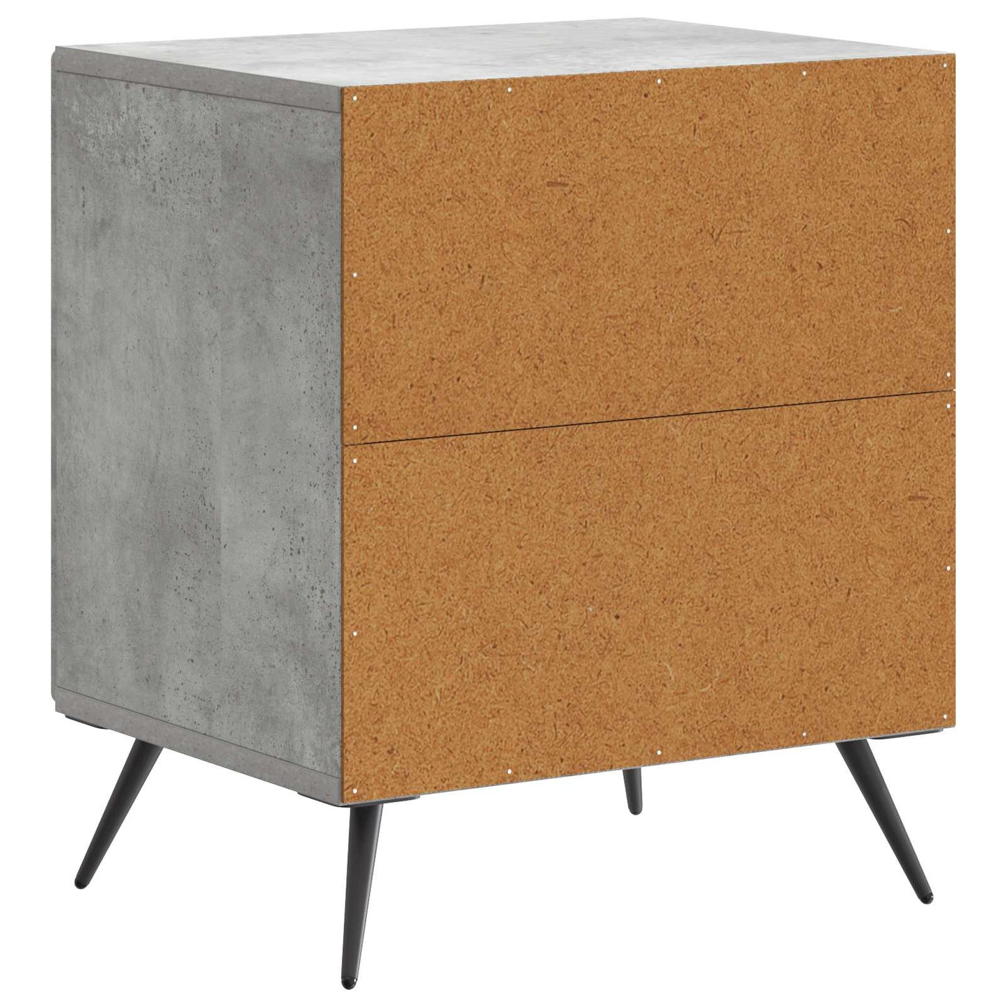 Bedside Cabinet 2 pcs Concrete Grey 43 x 34.5 x 50 cm