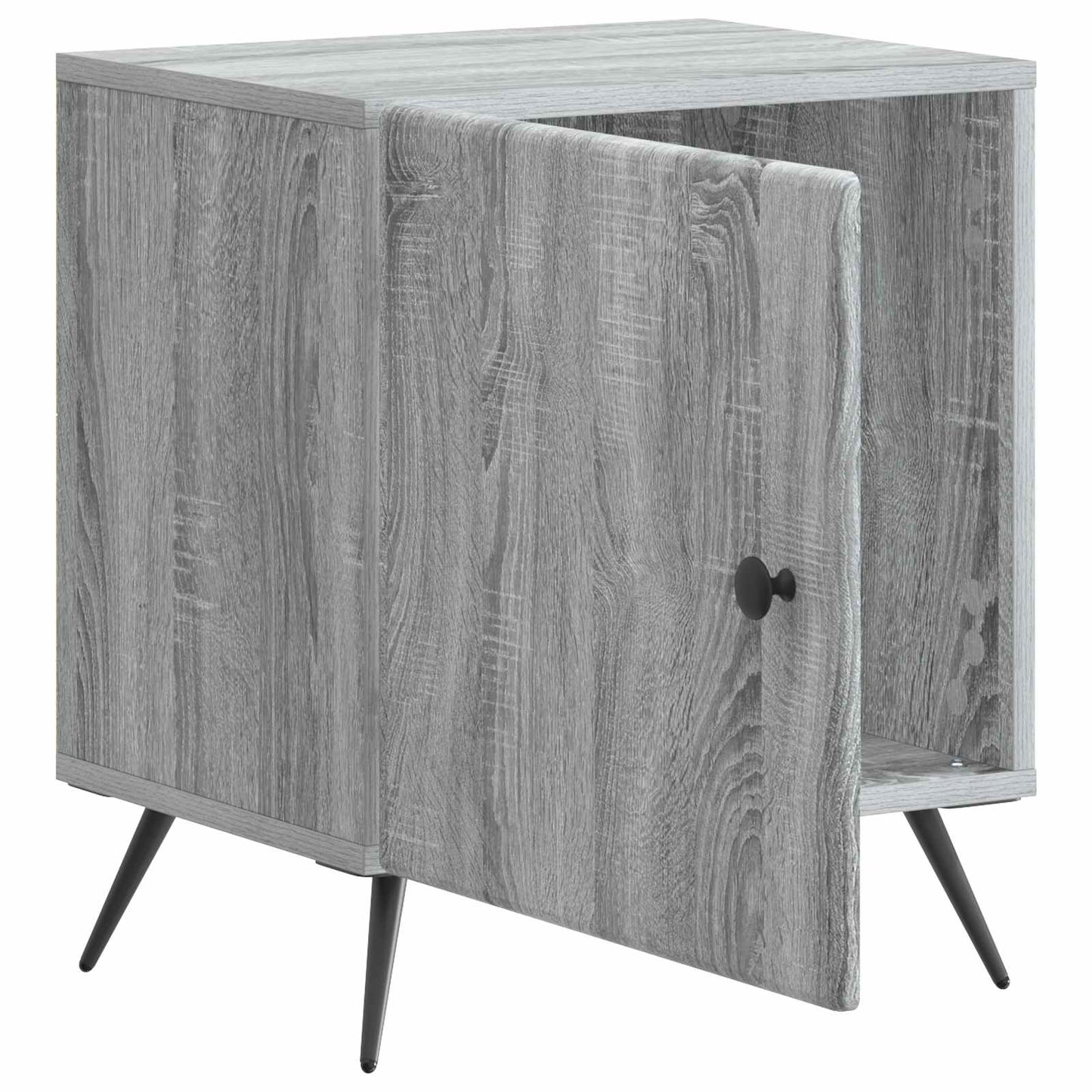 Bedside Cabinet 2 pcs Grey Sonoma 43 x 34.5 x 50 cm