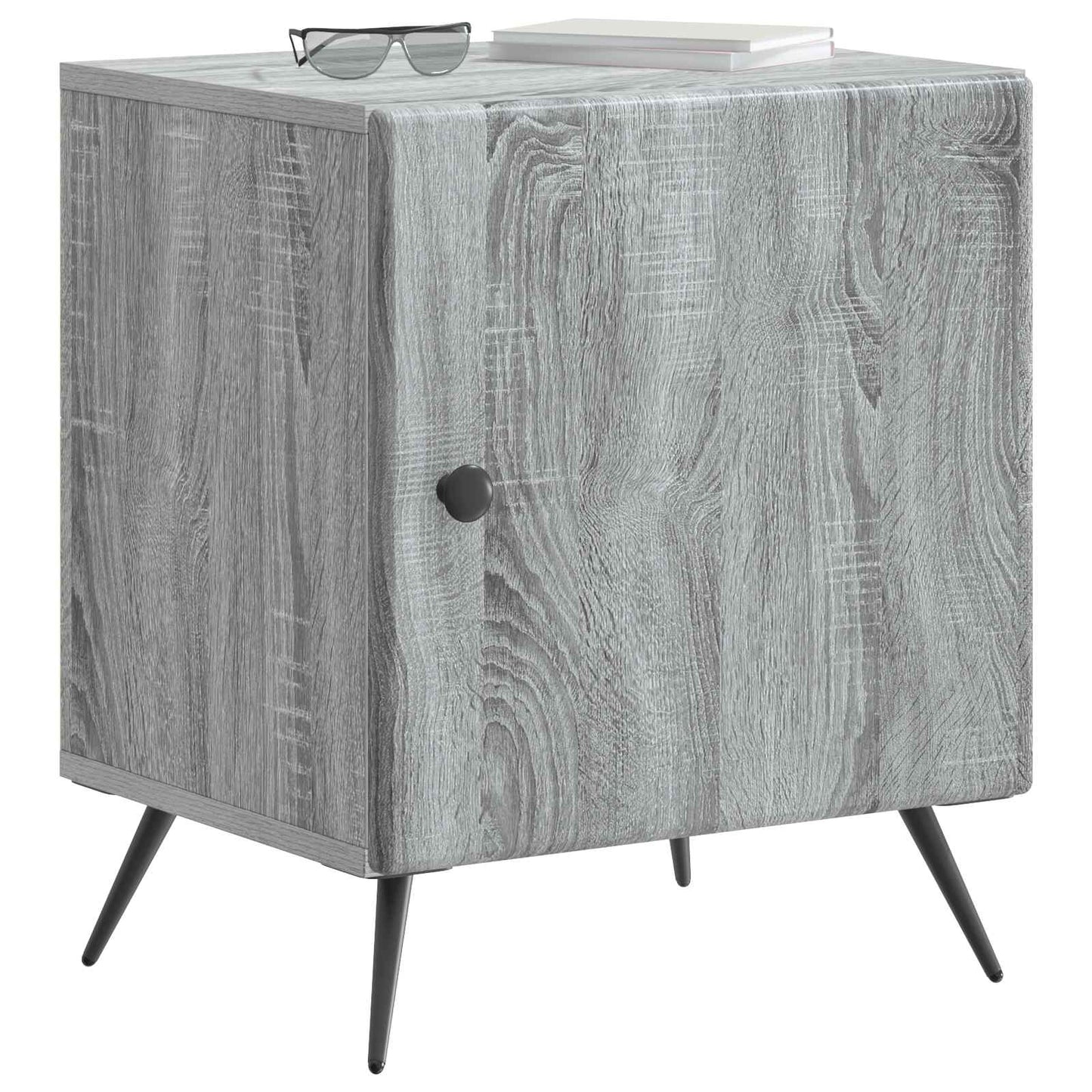 Bedside Cabinet 2 pcs Grey Sonoma 43 x 34.5 x 50 cm