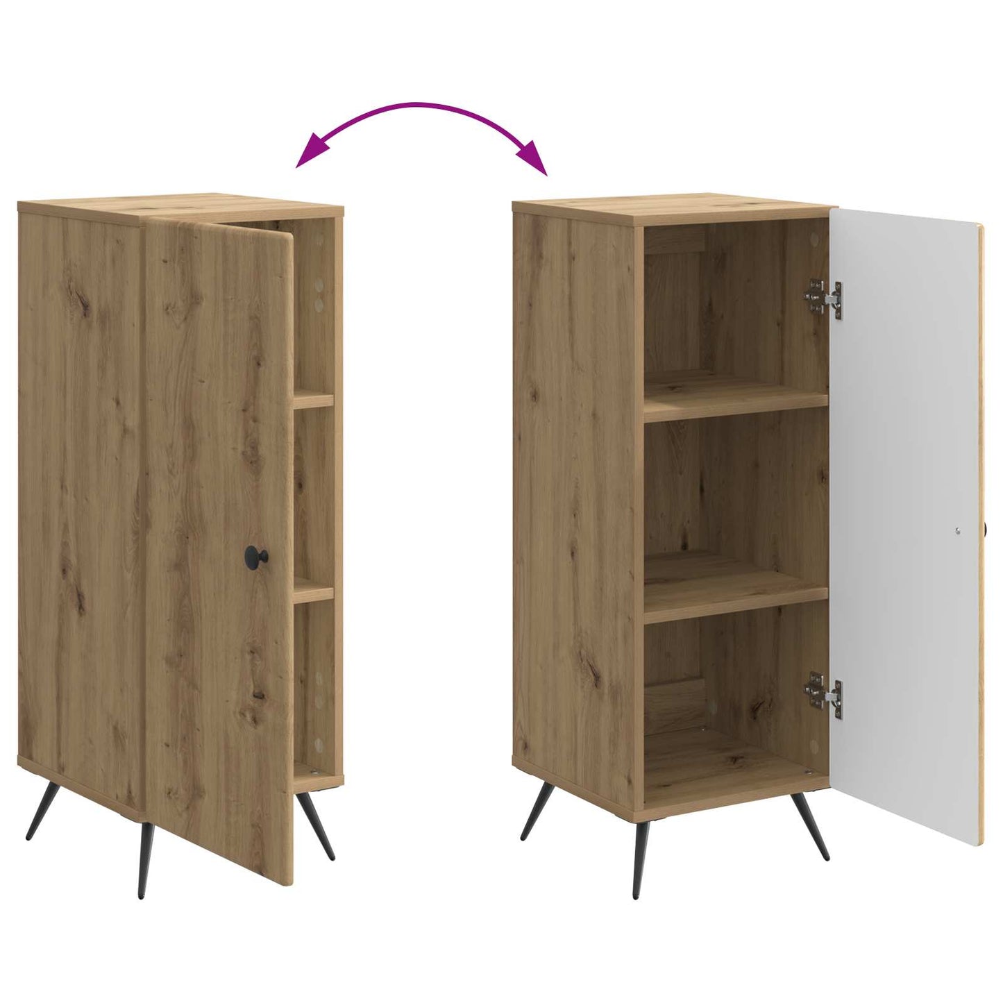 Sideboard Artisan Oak 33 x 34.5 x 90 cm Engineered Wood