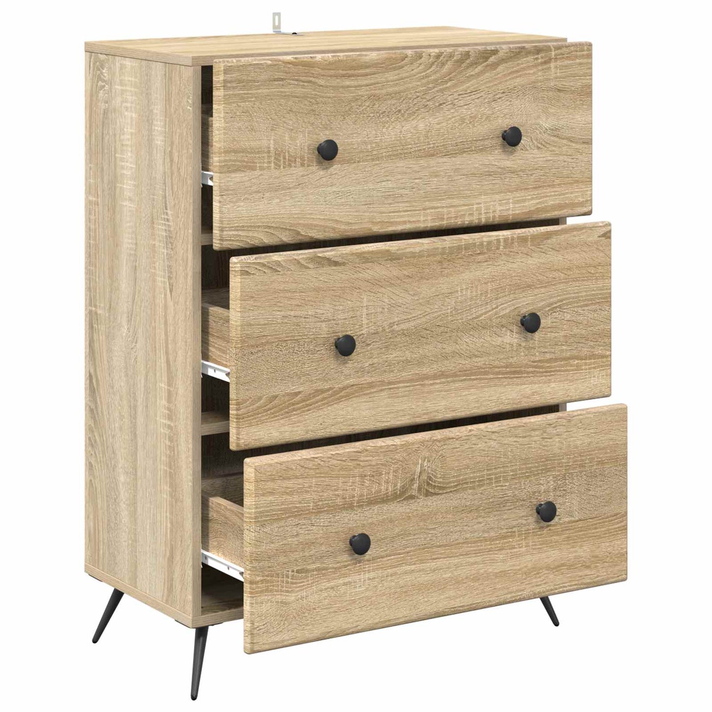 Drawer Cabinet Sonoma Oak 66 x 34.5 x 90 cm Engineered Wood