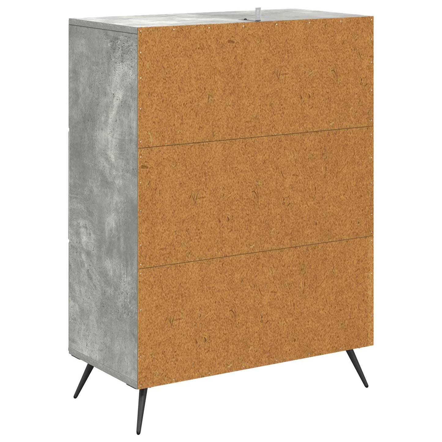 Drawer Cabinet Concrete Grey 66 x 34.5 x 90 cm Engineered Wood