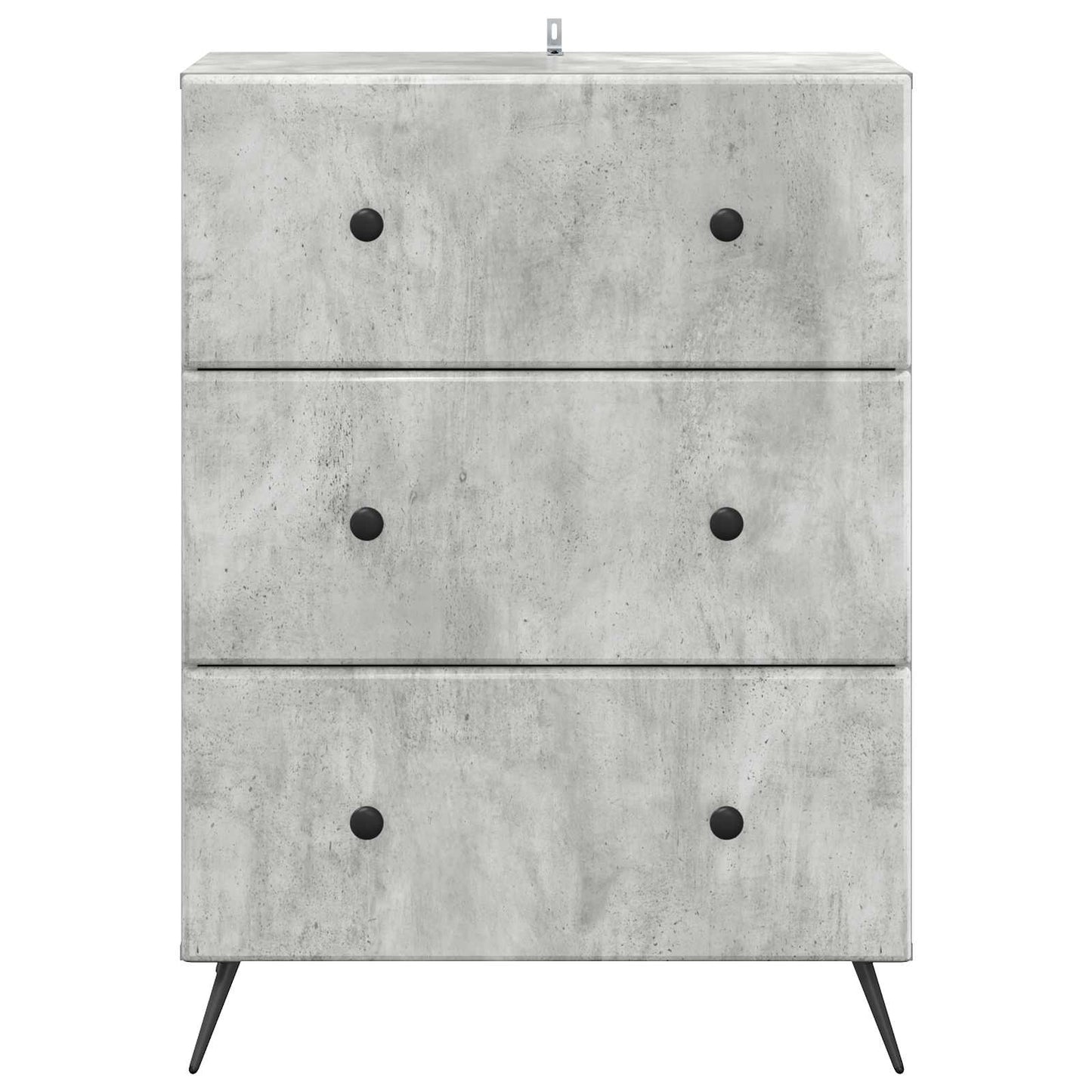 Drawer Cabinet Concrete Grey 66 x 34.5 x 90 cm Engineered Wood