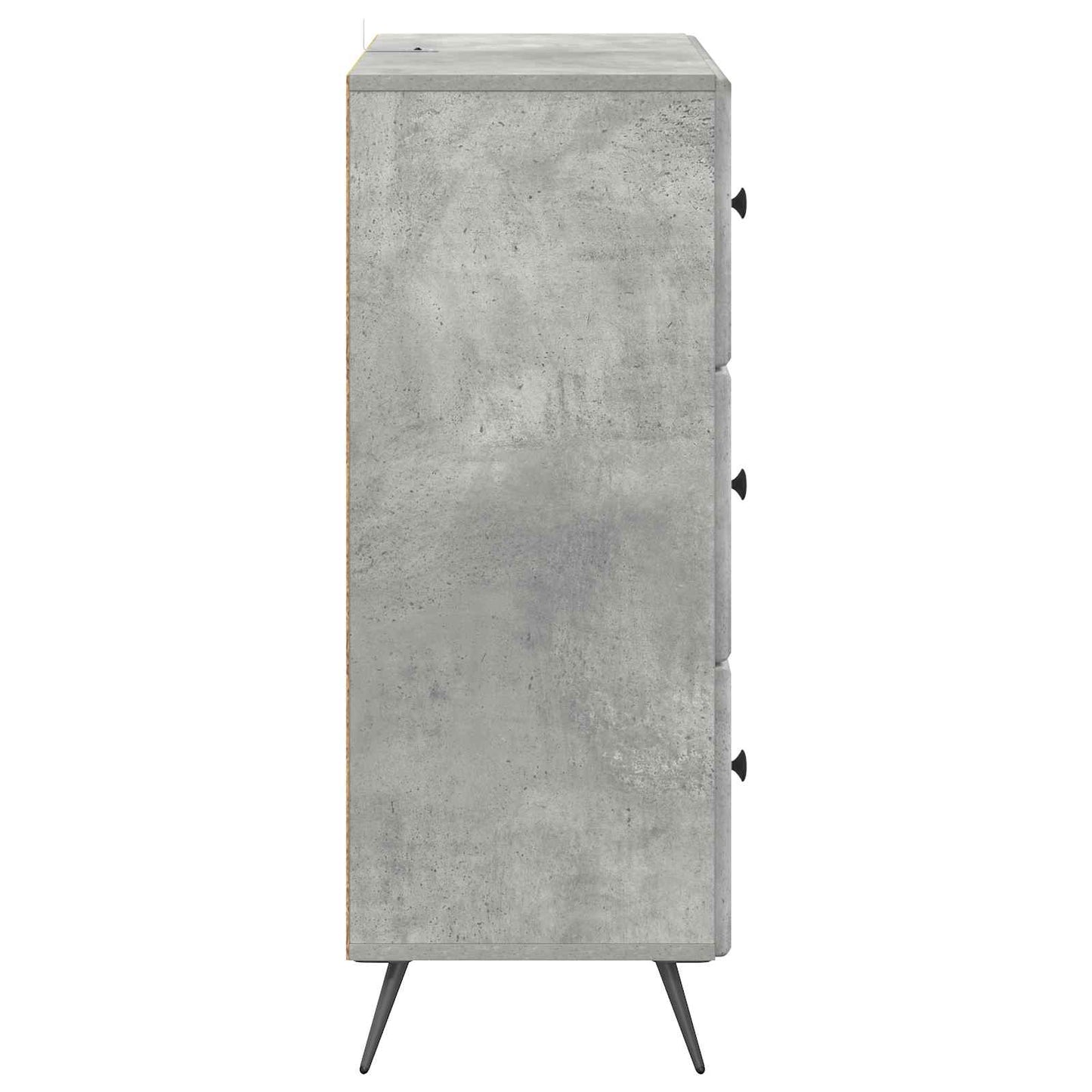 Drawer Cabinet Concrete Grey 66 x 34.5 x 90 cm Engineered Wood