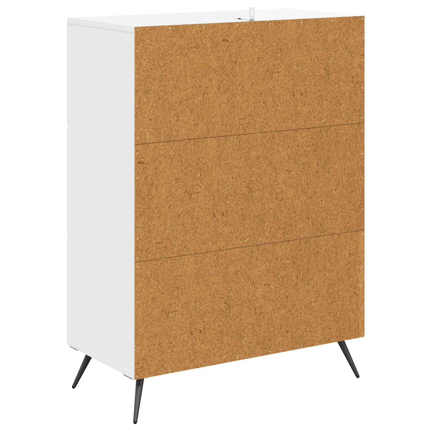 Drawer Cabinet High Gloss White 66 x 34.5 x 90 cm