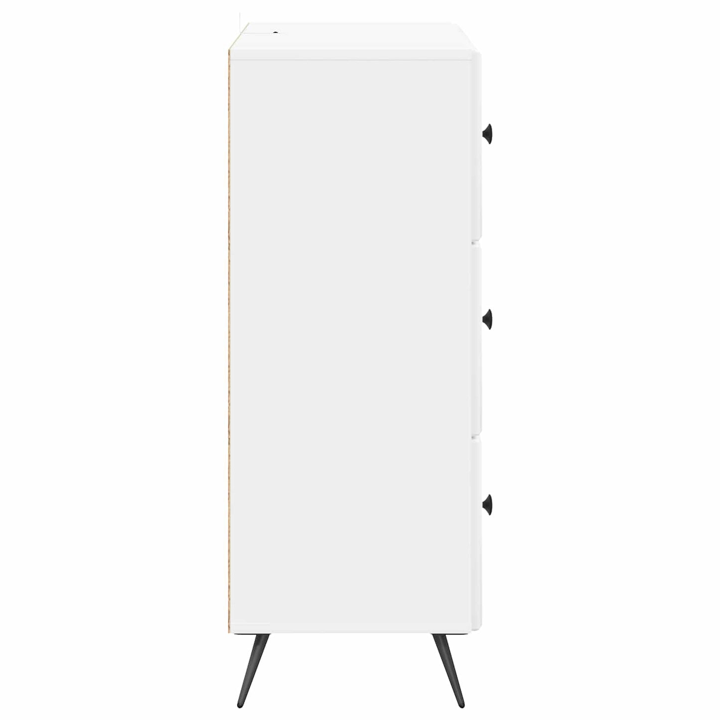 Drawer Cabinet High Gloss White 66 x 34.5 x 90 cm