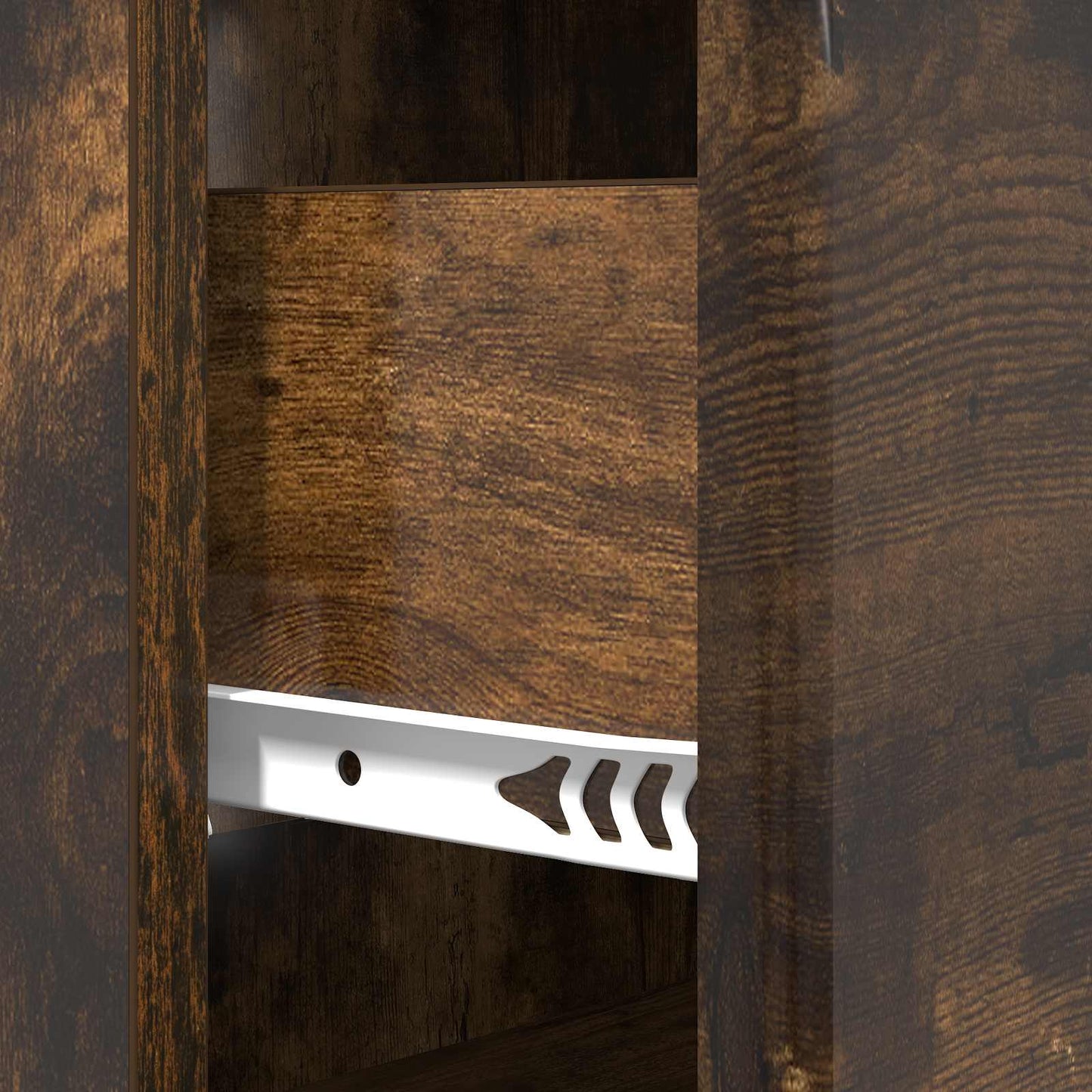 Drawer Cabinet Smoked Oak 66 x 34.5 x 90 cm Engineered Wood