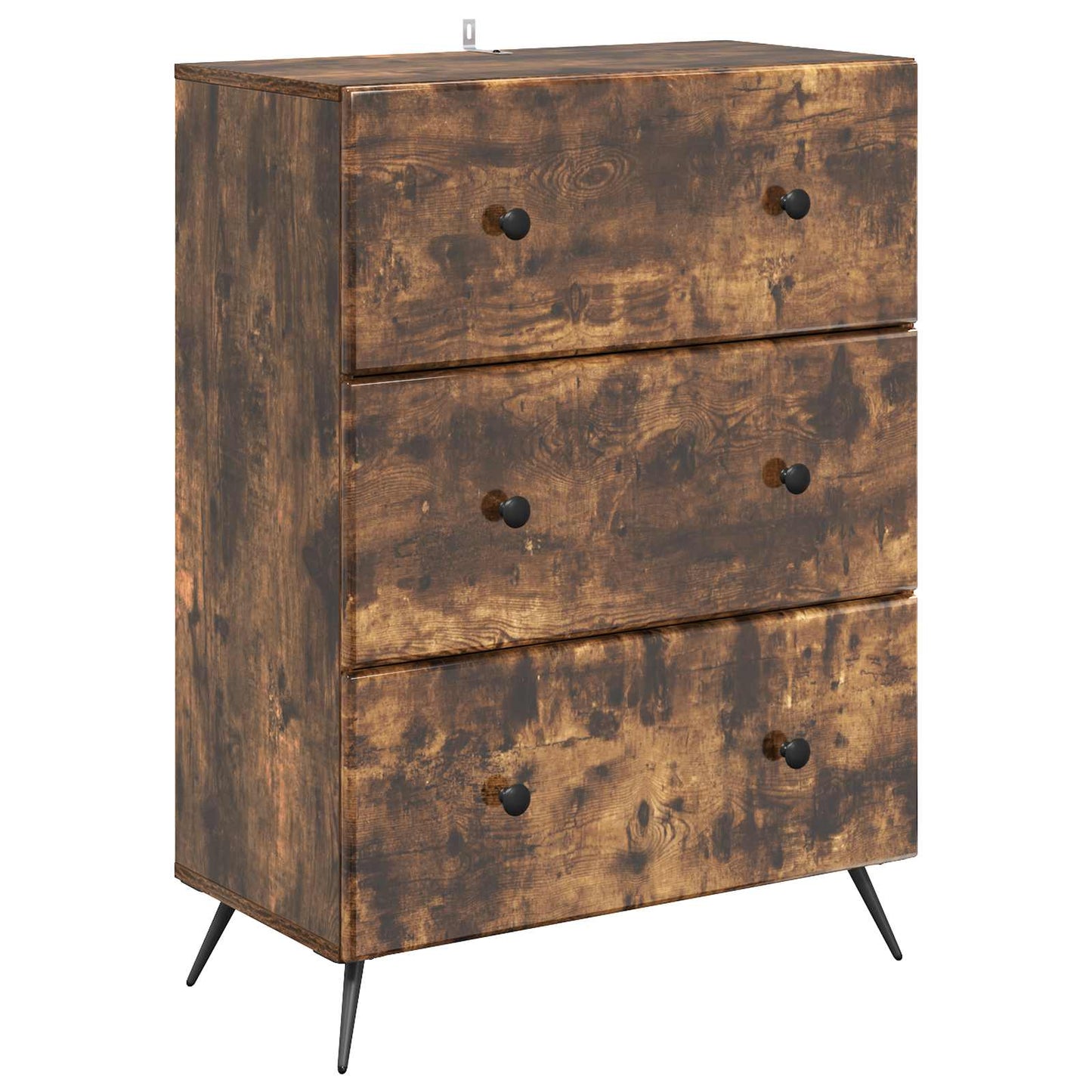 Drawer Cabinet Smoked Oak 66 x 34.5 x 90 cm Engineered Wood