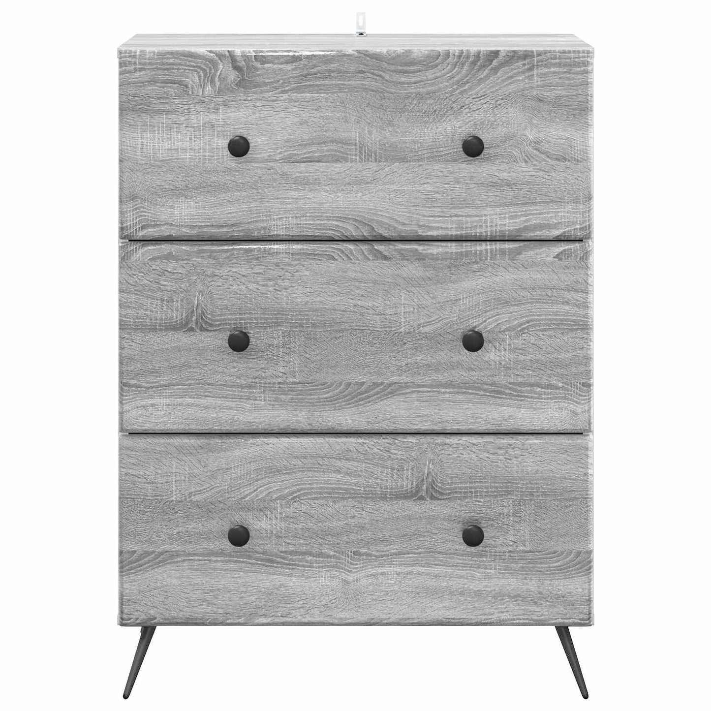 Drawer Cabinet 66 x 34.5 x 90 cm Engineered Wood Grey Sonoma