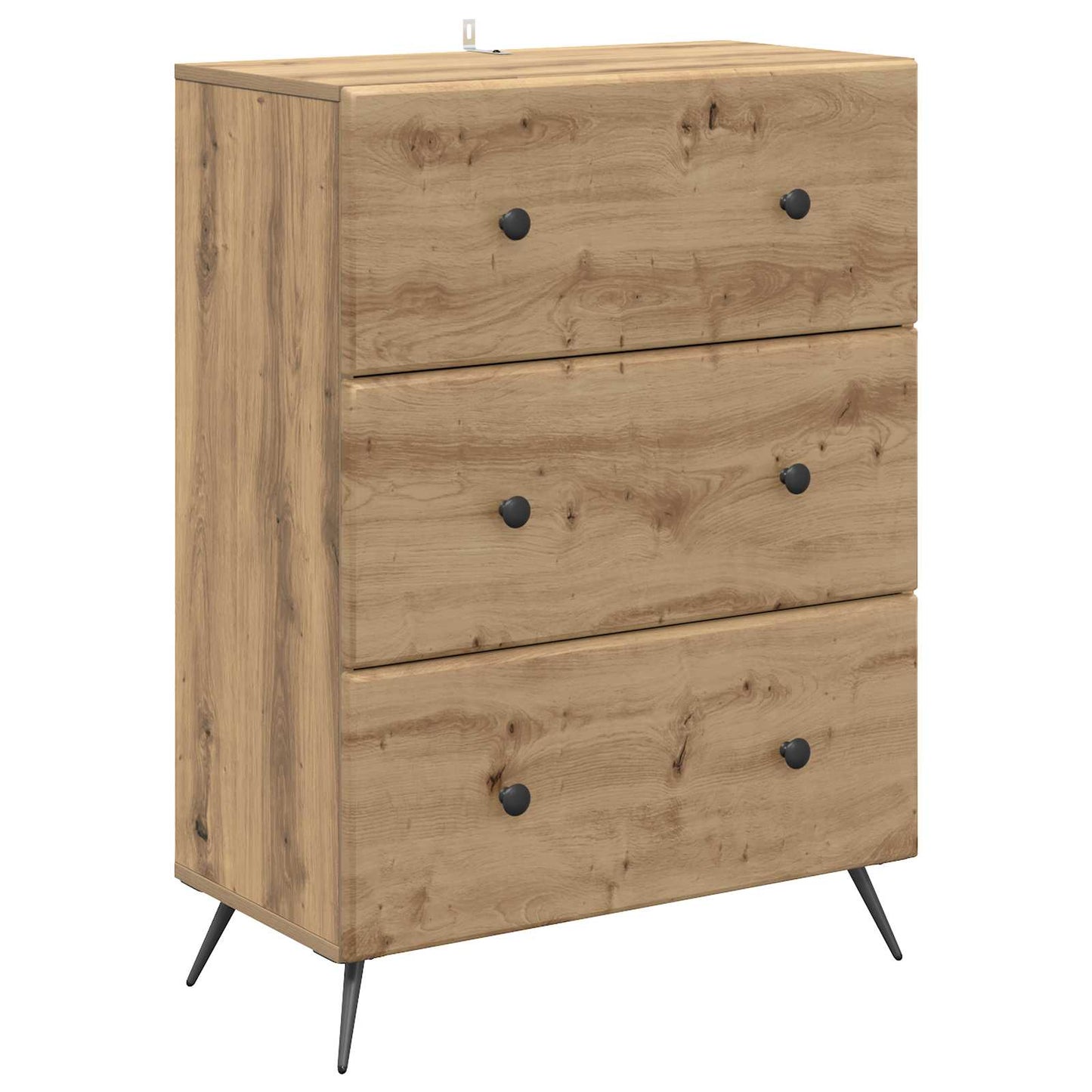 Drawer Cabinet Artisan Oak 66 x 34.5 x 90 cm Engineered Wood