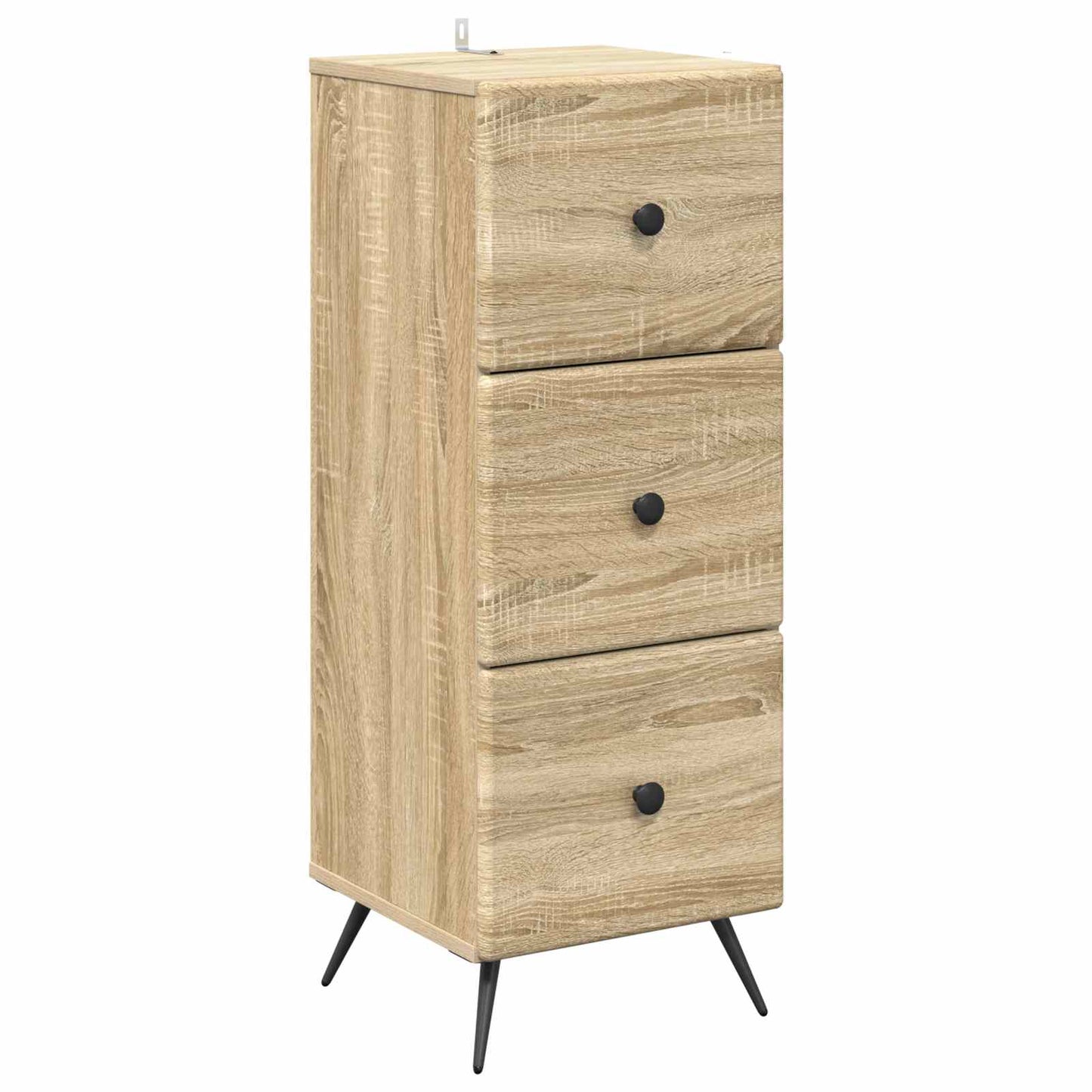 Drawer Cabinet Sonoma Oak 33 x 34.5 x 90 cm Engineered Wood