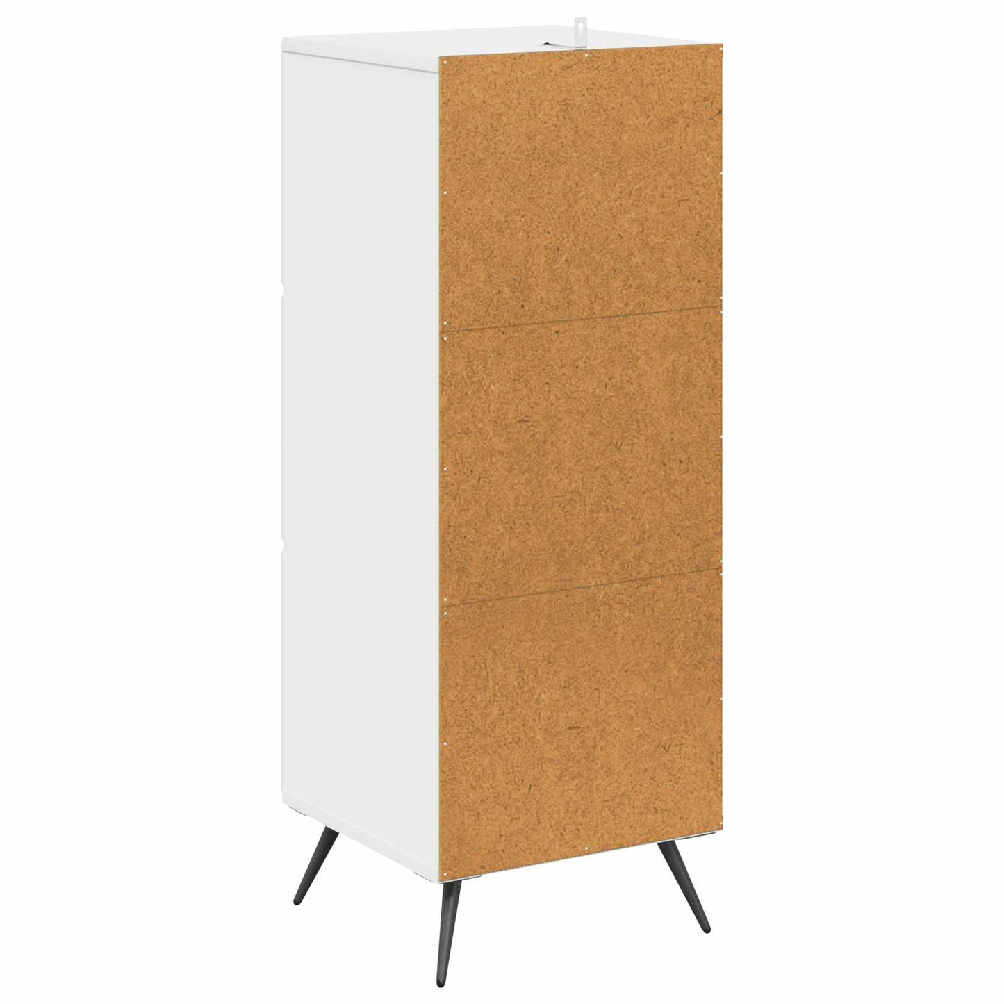 Drawer Cabinet High Gloss White 33 x 34.5 x 90 cm