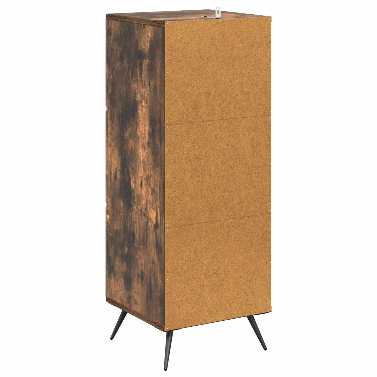 Drawer Cabinet Smoked Oak 33 x 34.5 x 90 cm Engineered Wood
