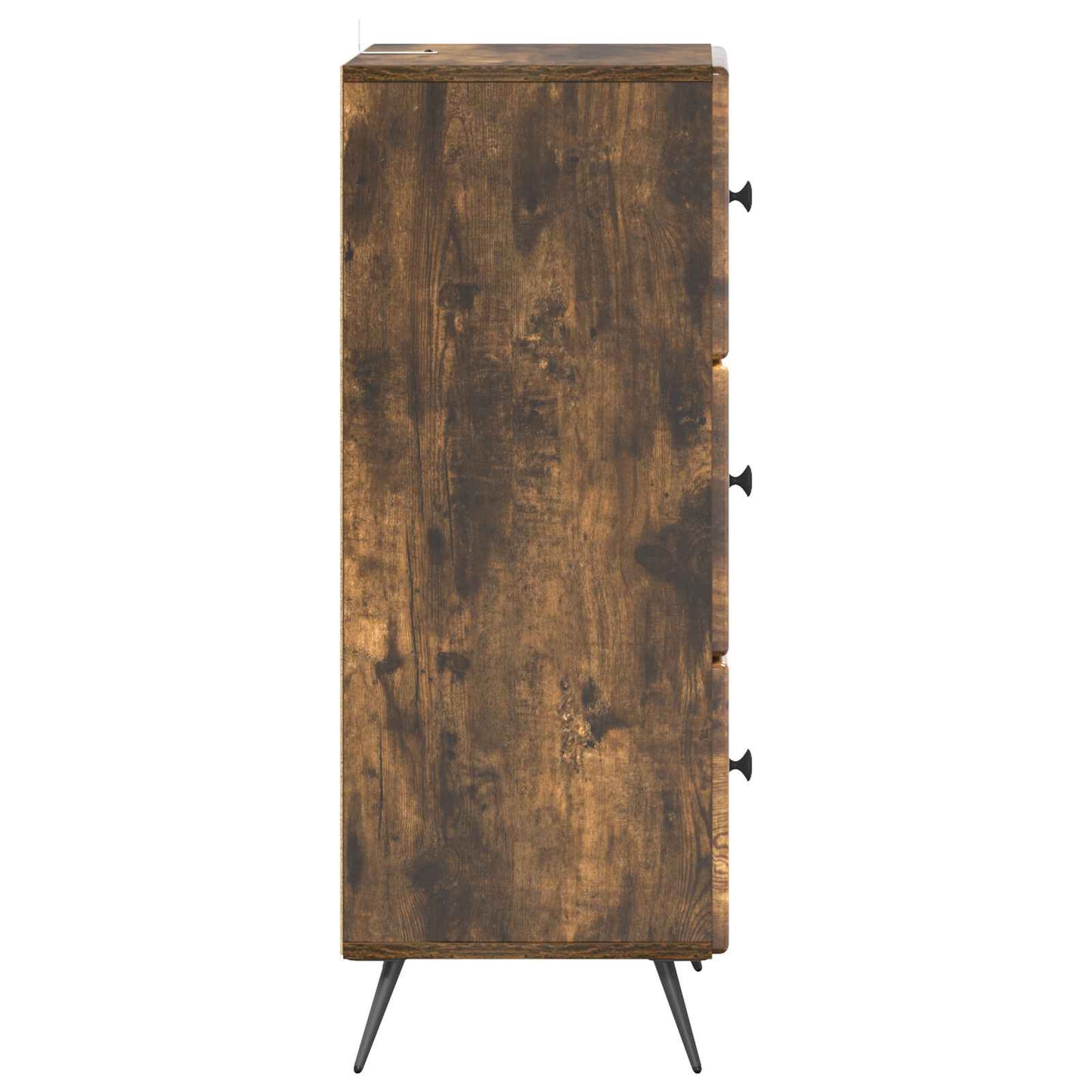 Drawer Cabinet Smoked Oak 33 x 34.5 x 90 cm Engineered Wood