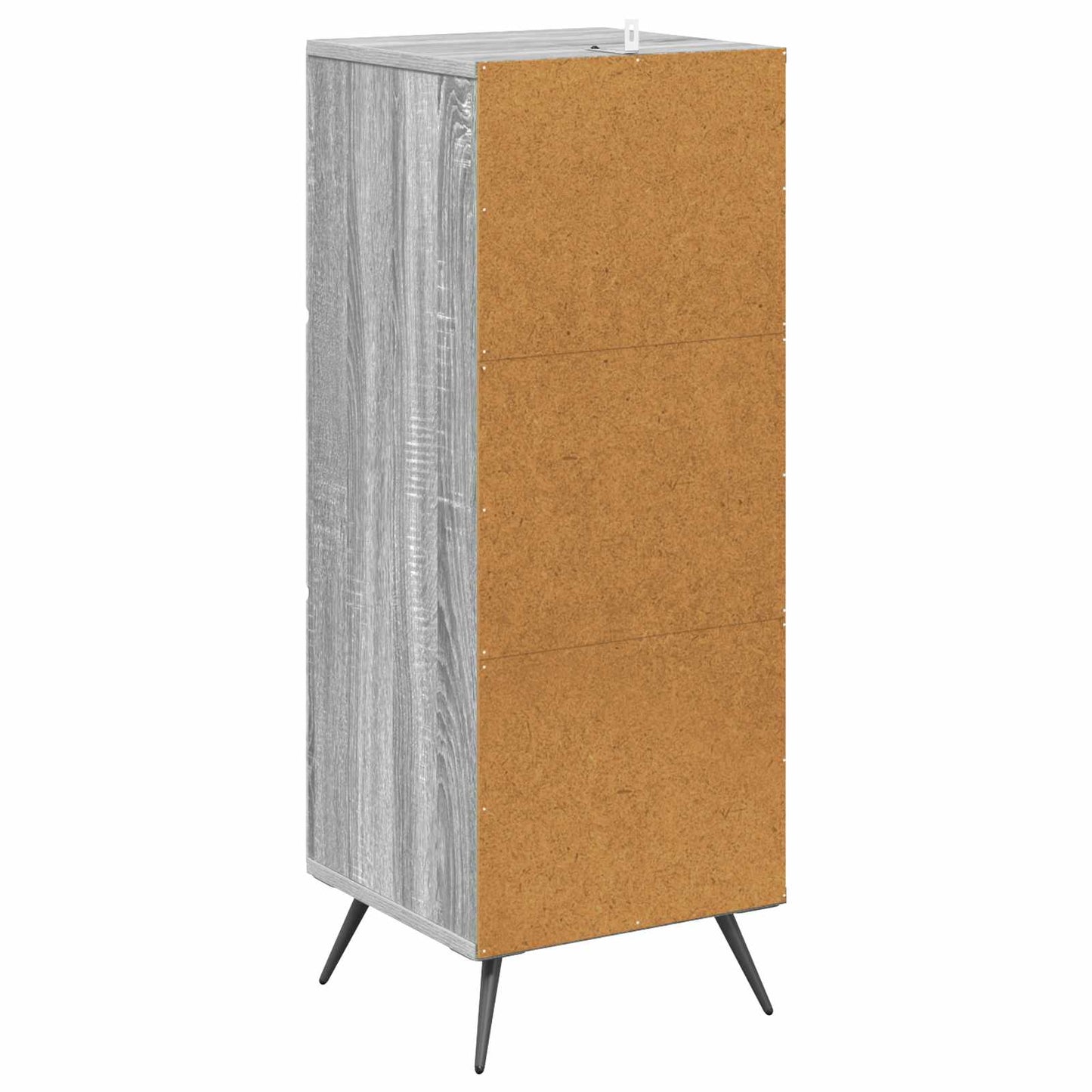 Drawer Cabinet Grey Sonoma 33 x 34.5 x 90 cm Engineered Wood