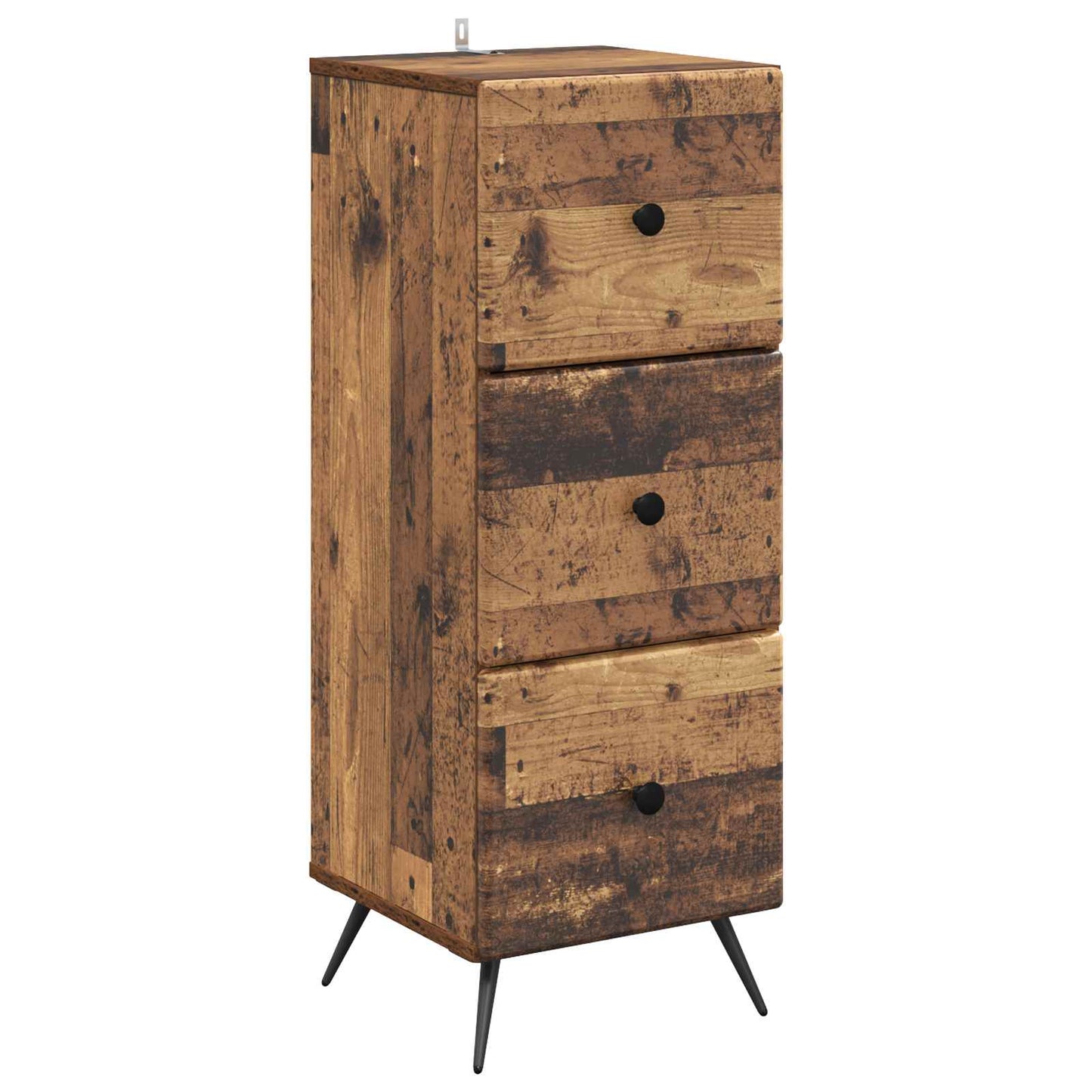 Drawer Cabinet Old Wood 33 x 34.5 x 90 cm Engineered Wood