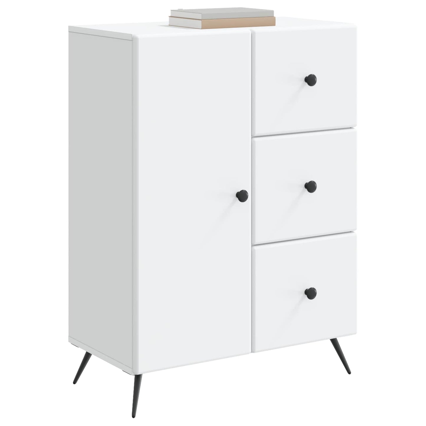 Sideboard White 66 x 34.5 x 90 cm Engineered Wood