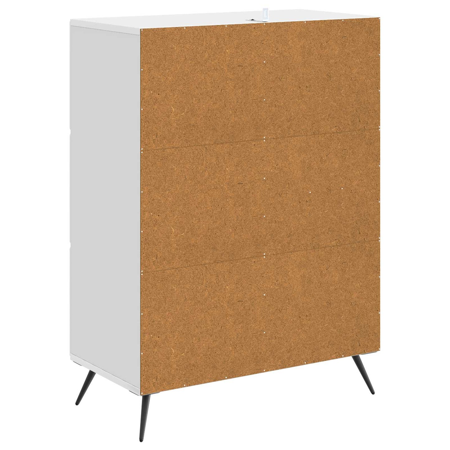 Sideboard High Gloss White 66 x 34.5 x 90 cm Engineered Wood