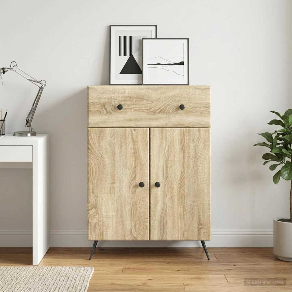 Sideboard Sonoma Oak 66 x 34.5 x 90 cm Engineered Wood