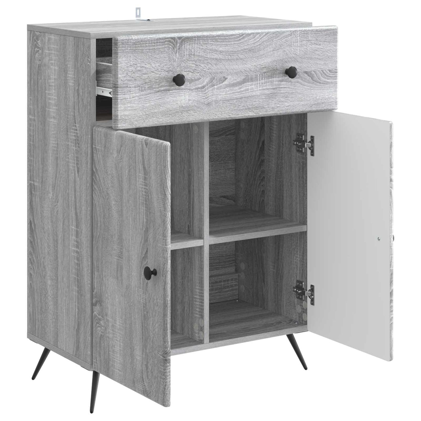 Sideboard Grey Sonoma 66 x 34.5 x 90 cm Engineered Wood