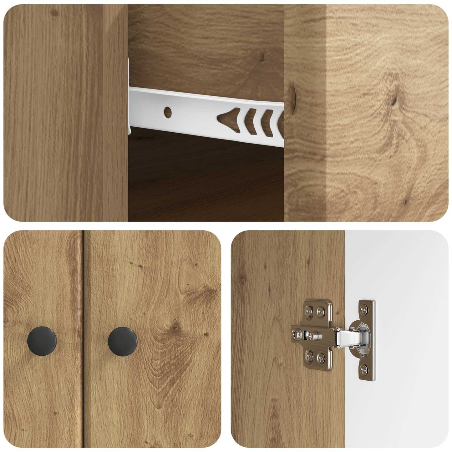 Sideboard Artisan Oak 66 x 34.5 x 90 cm Engineered Wood