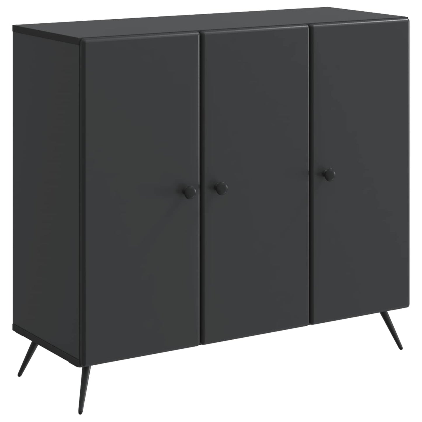 Sideboard Black 89 x 34.5 x 80 cm Engineered Wood
