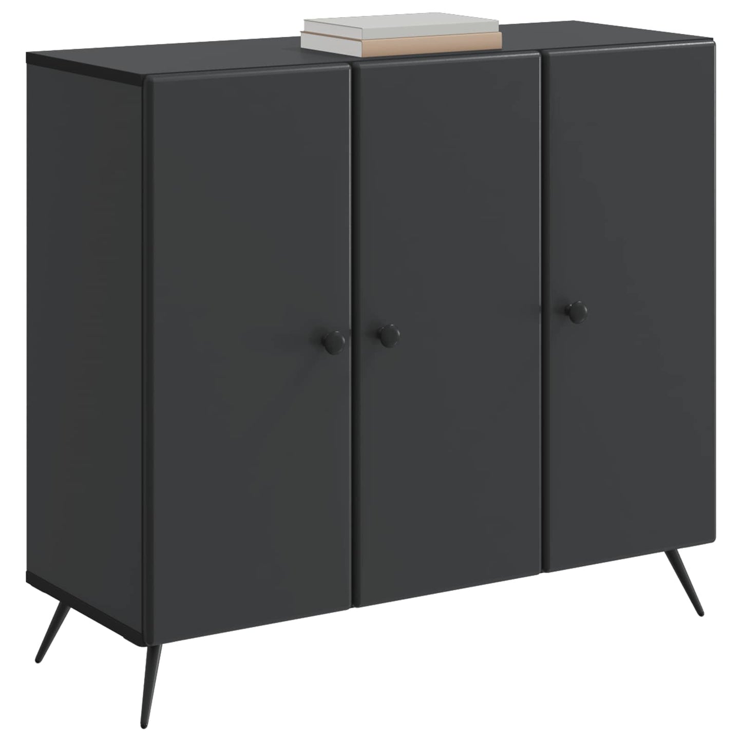 Sideboard Black 89 x 34.5 x 80 cm Engineered Wood