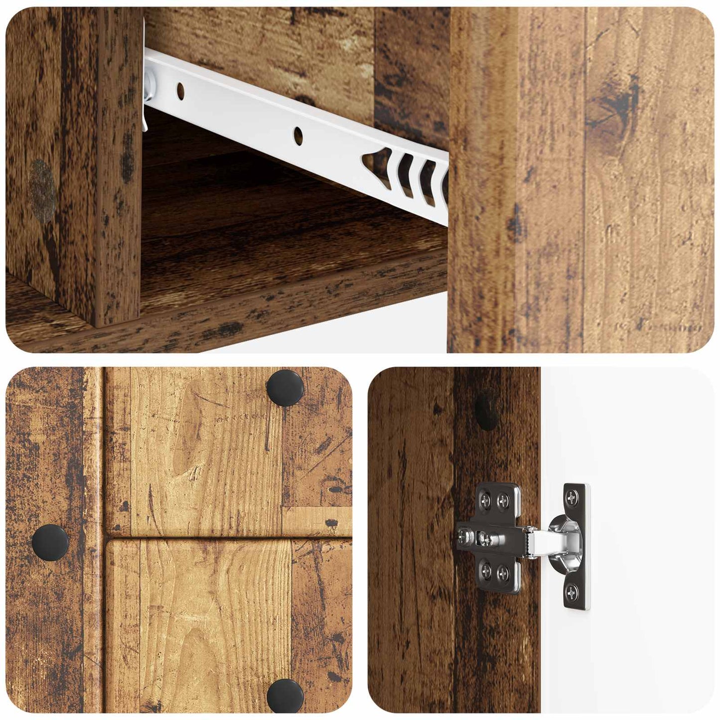 Sideboard Old Wood 89 x 34.5 x 60 cm Engineered Wood