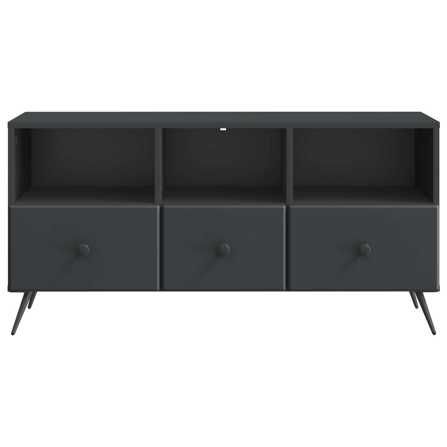 TV Cabinet with Drawer Black 102 x 34.5 x 50 cm Engineered Wood