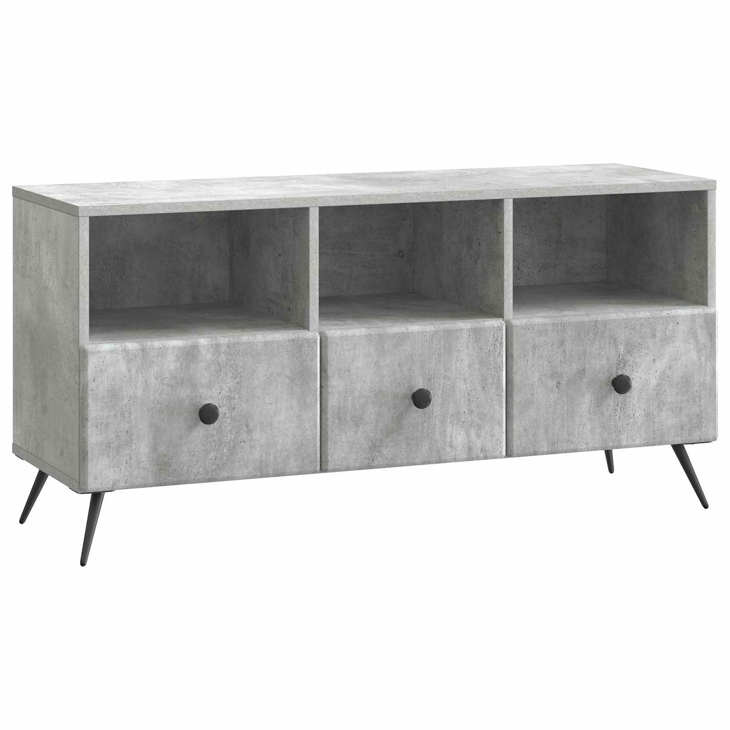 TV Cabinet Concrete Grey 102 x 34.5 x 50 cm Engineered Wood
