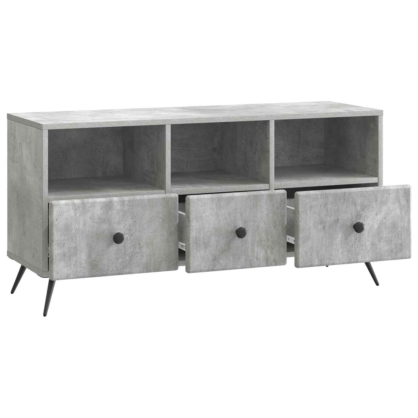 TV Cabinet Concrete Grey 102 x 34.5 x 50 cm Engineered Wood