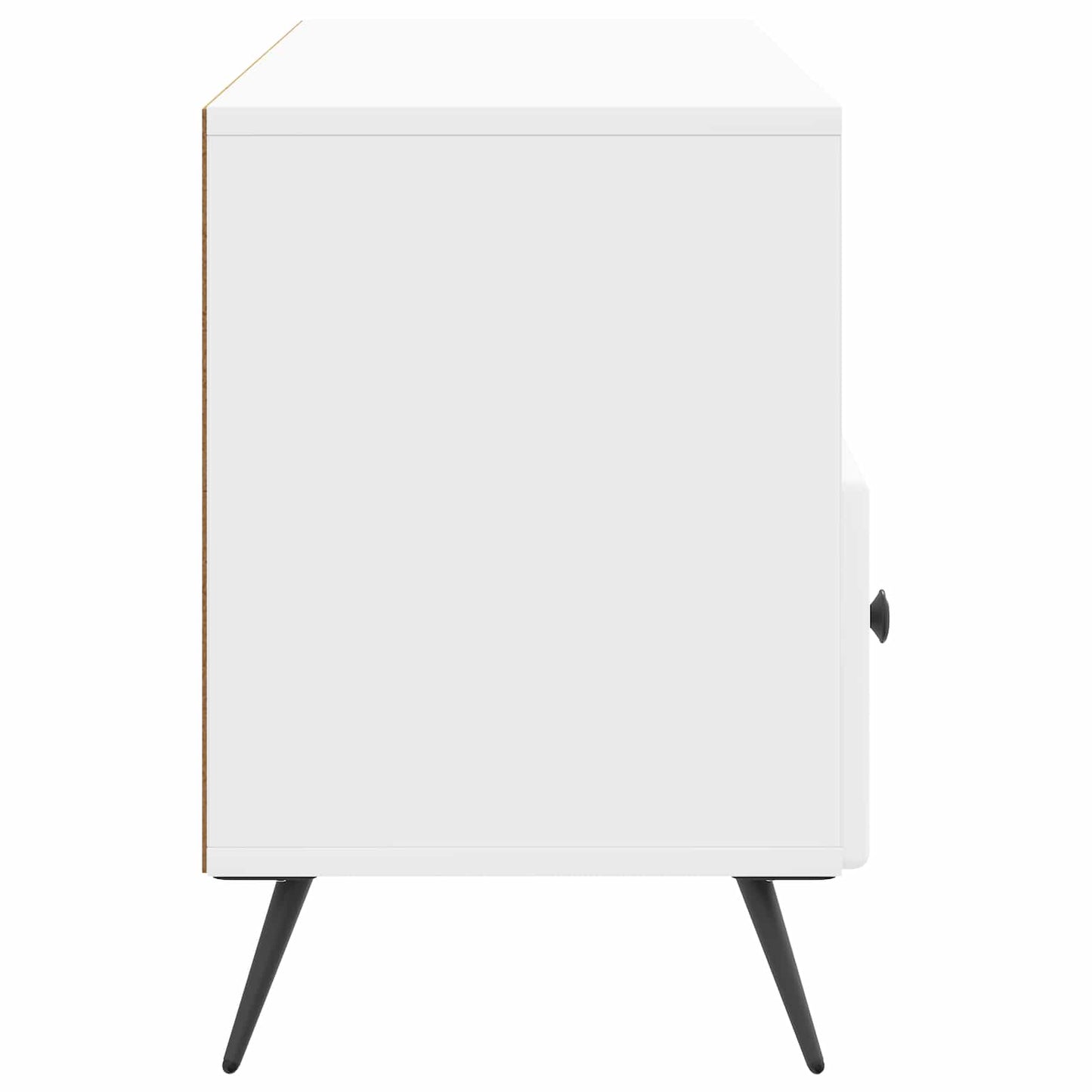 TV Cabinet High Gloss White 102 x 34.5 x 50 cm Engineered Wood