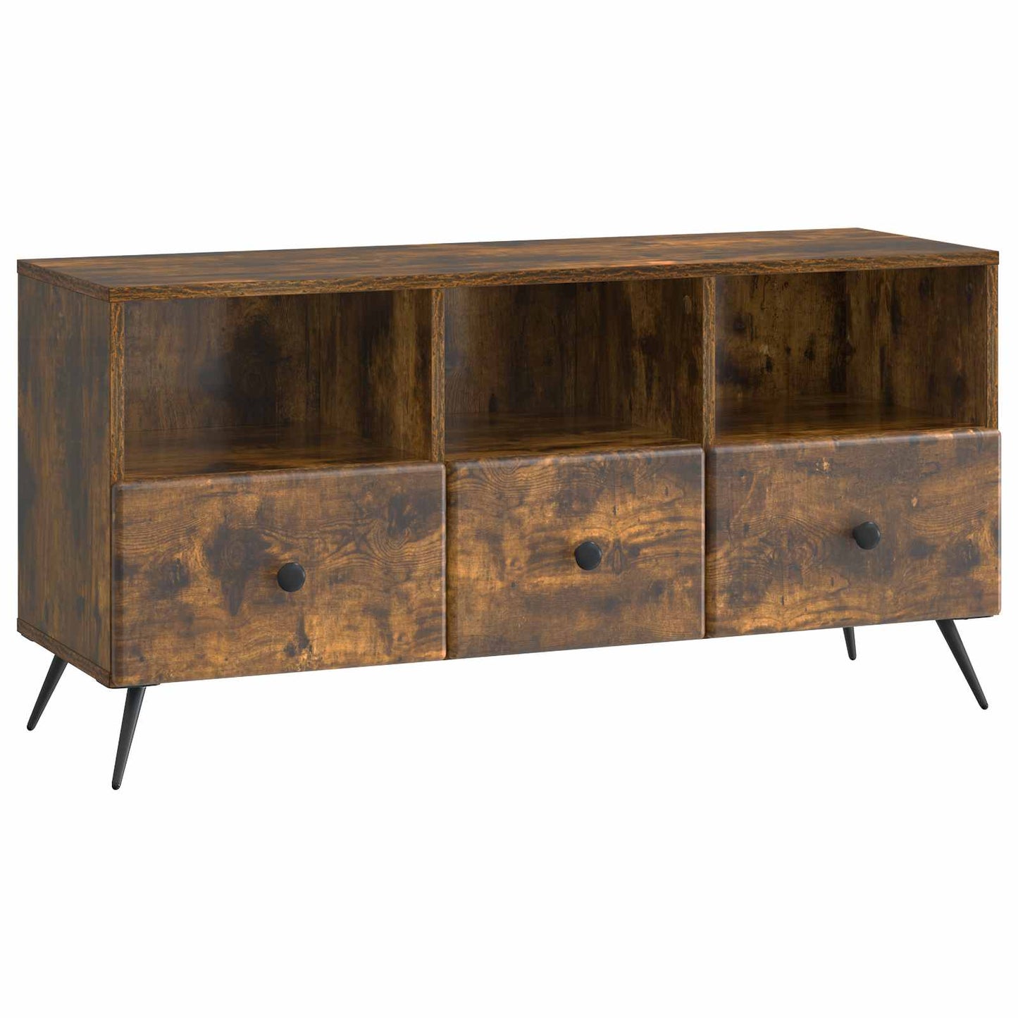 TV Cabinet Smoked Oak 102 x 34.5 x 50 cm Engineered Wood