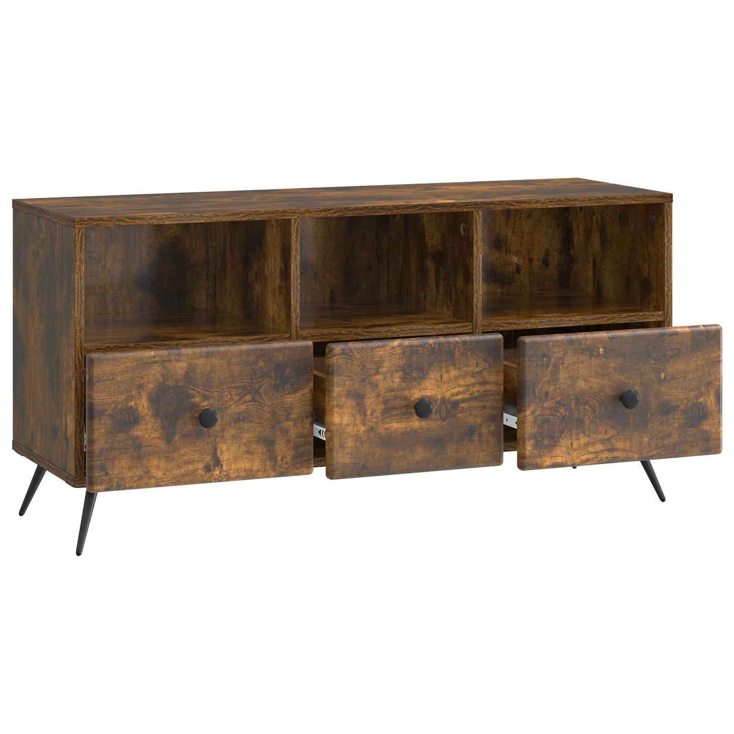TV Cabinet Smoked Oak 102 x 34.5 x 50 cm Engineered Wood