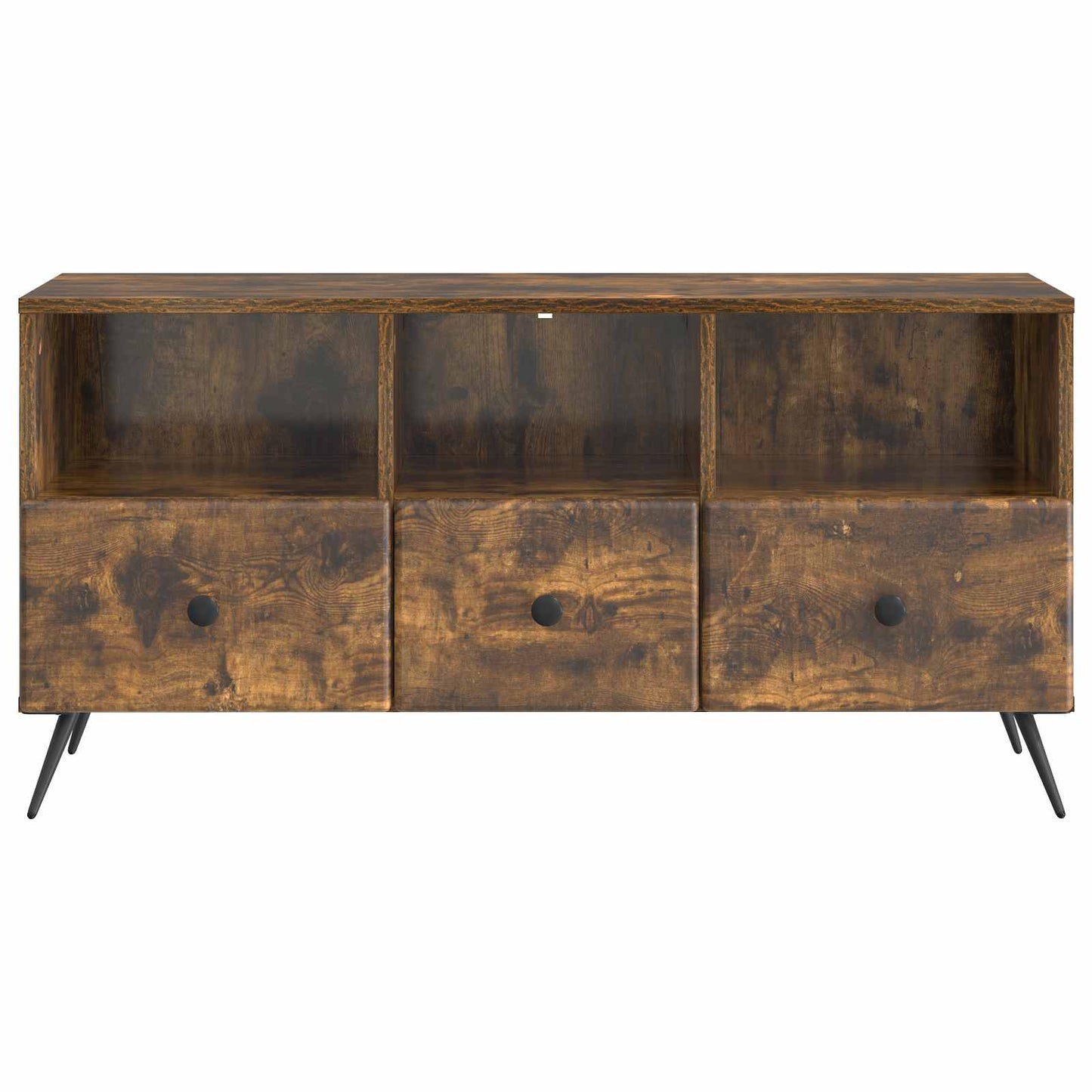 TV Cabinet Smoked Oak 102 x 34.5 x 50 cm Engineered Wood