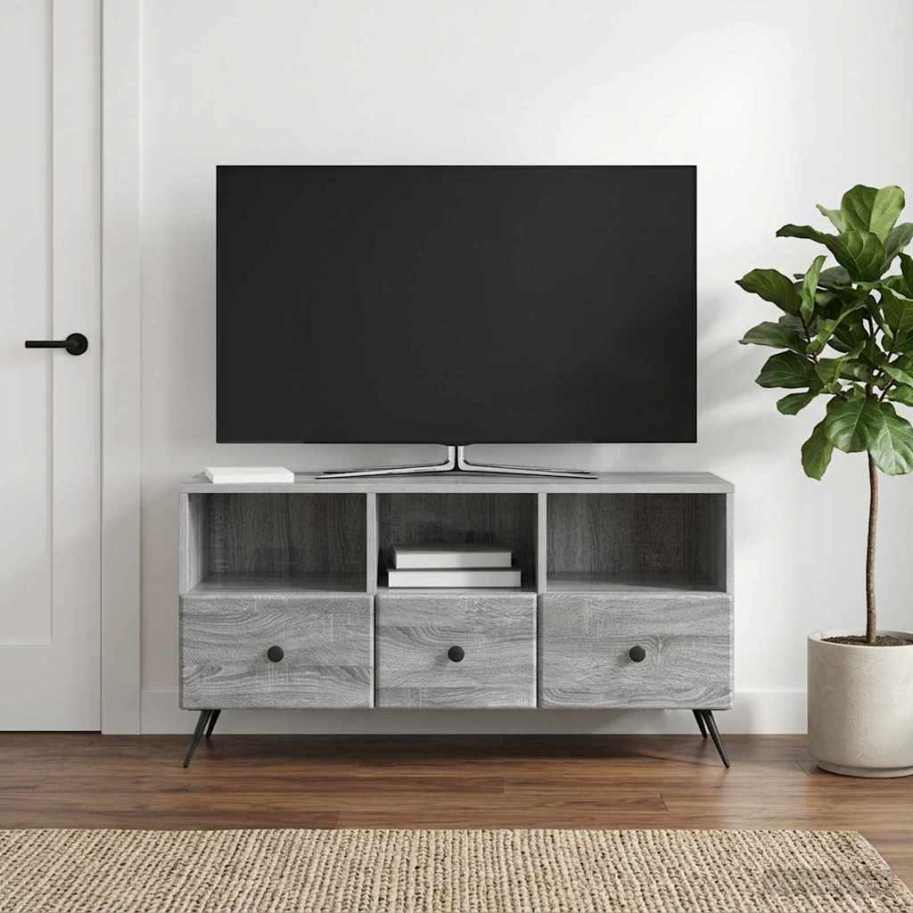 TV Cabinet Grey Sonoma 102 x 34.5 x 50 cm Engineered Wood