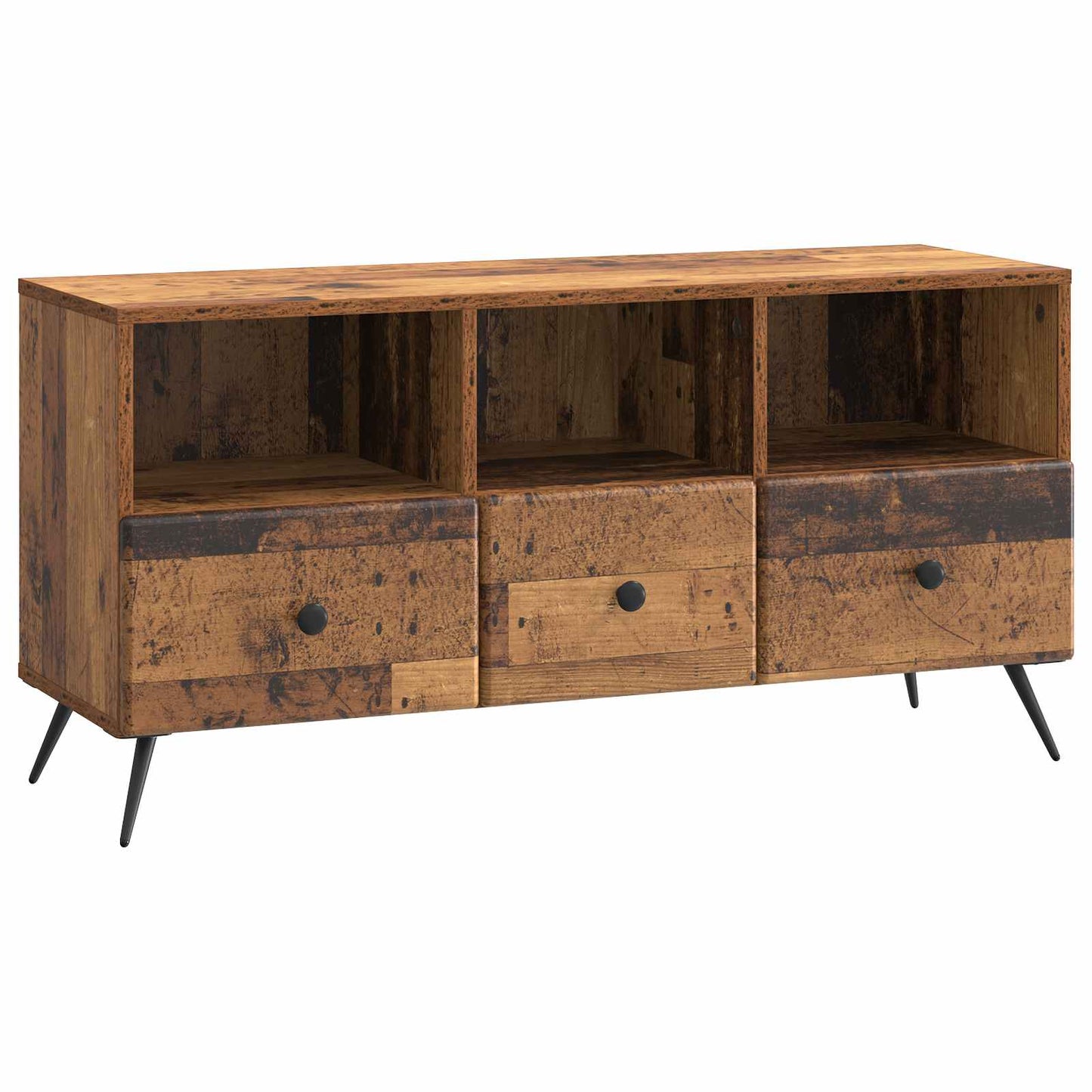 TV Cabinet Old Wood 102 x 34.5 x 50 cm Engineered Wood