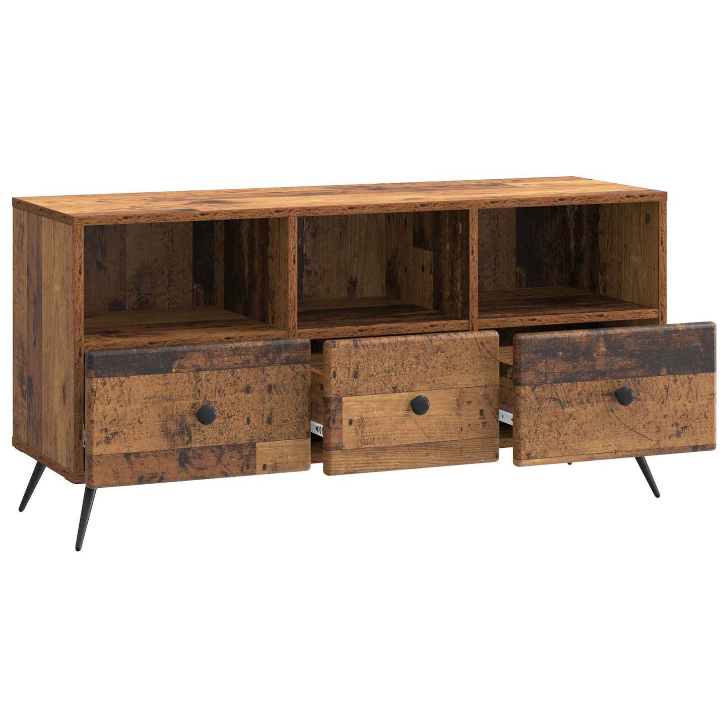 TV Cabinet Old Wood 102 x 34.5 x 50 cm Engineered Wood